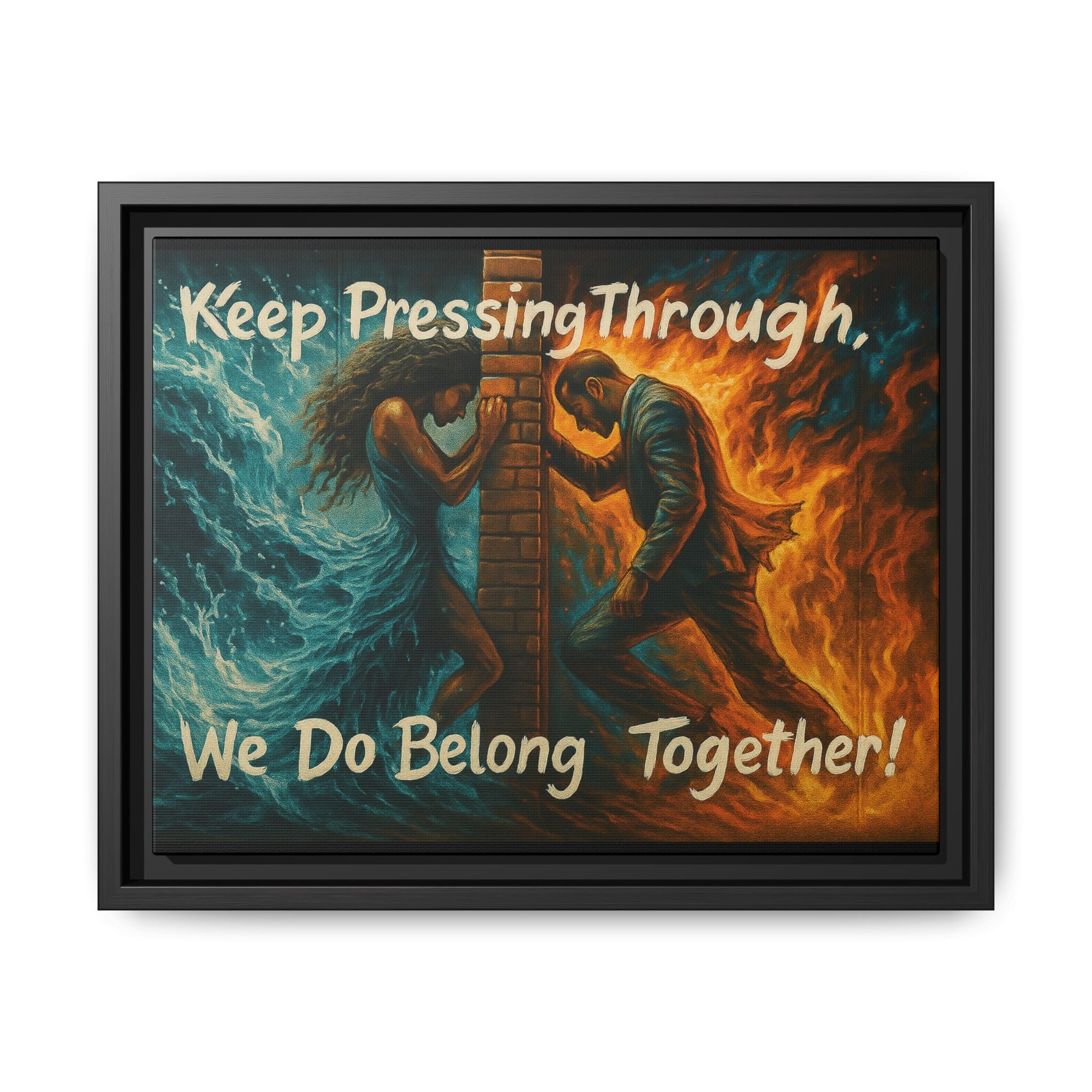 Matte Canvas, Framed (Multi-color)