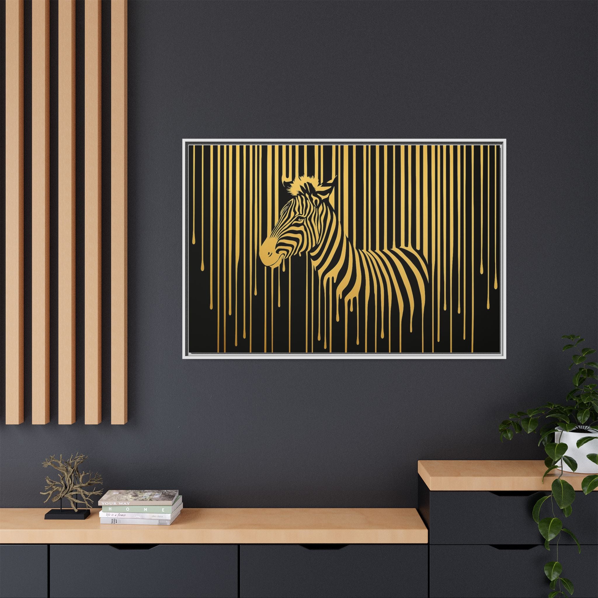 Gold Dripping Zebra
