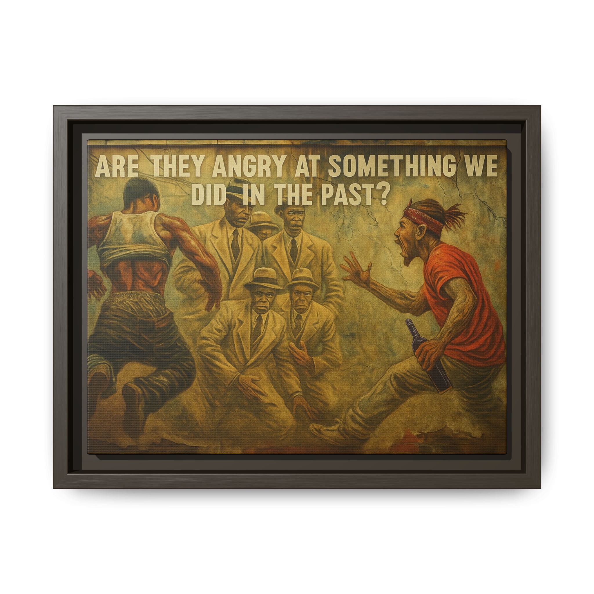 Framed Art Print: Thought-Provoking Vintage Style Wall Decor, Home Office Inspiration, Thoughtful Gift for Art Lovers