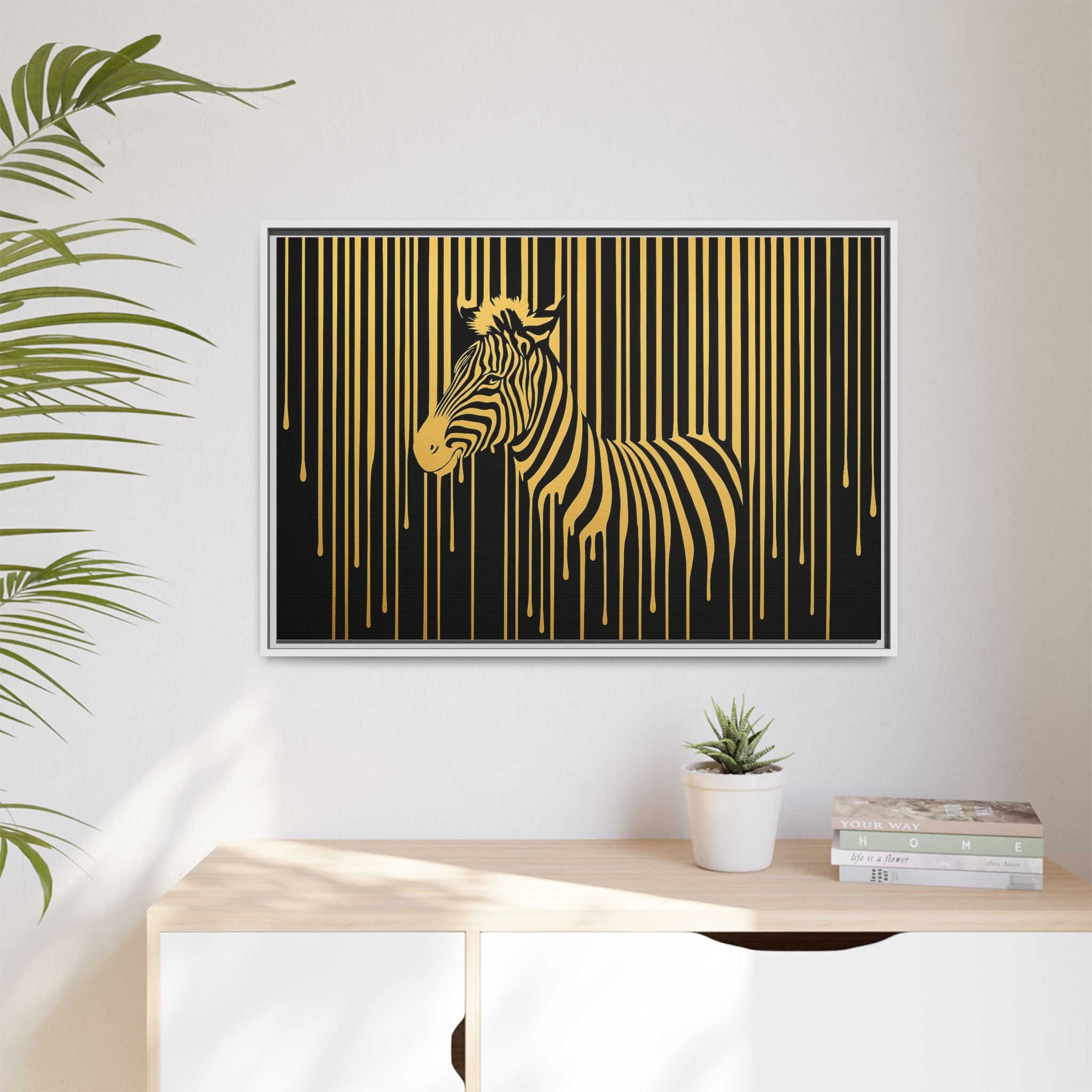 Gold Dripping Zebra