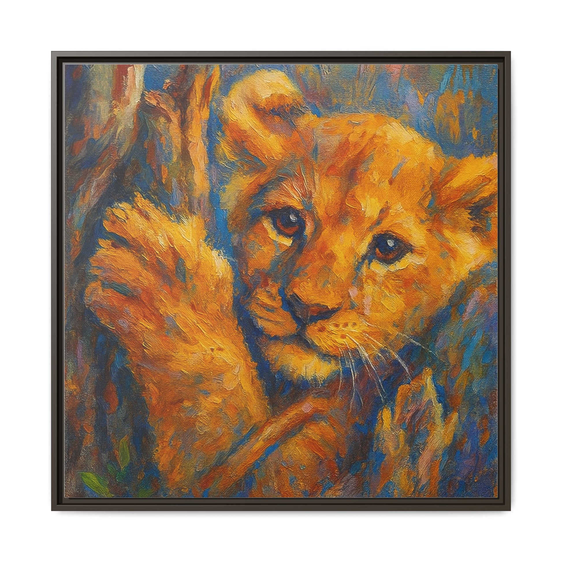 Lion Cub in Tree