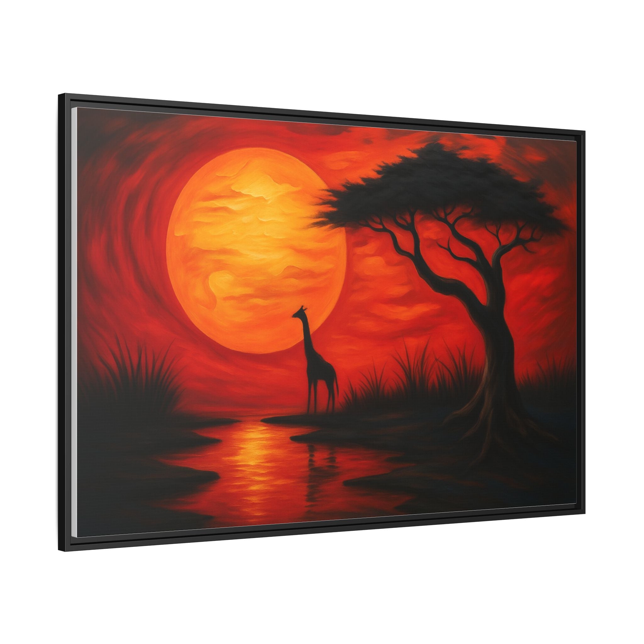 Giraffe Savanna Sunset