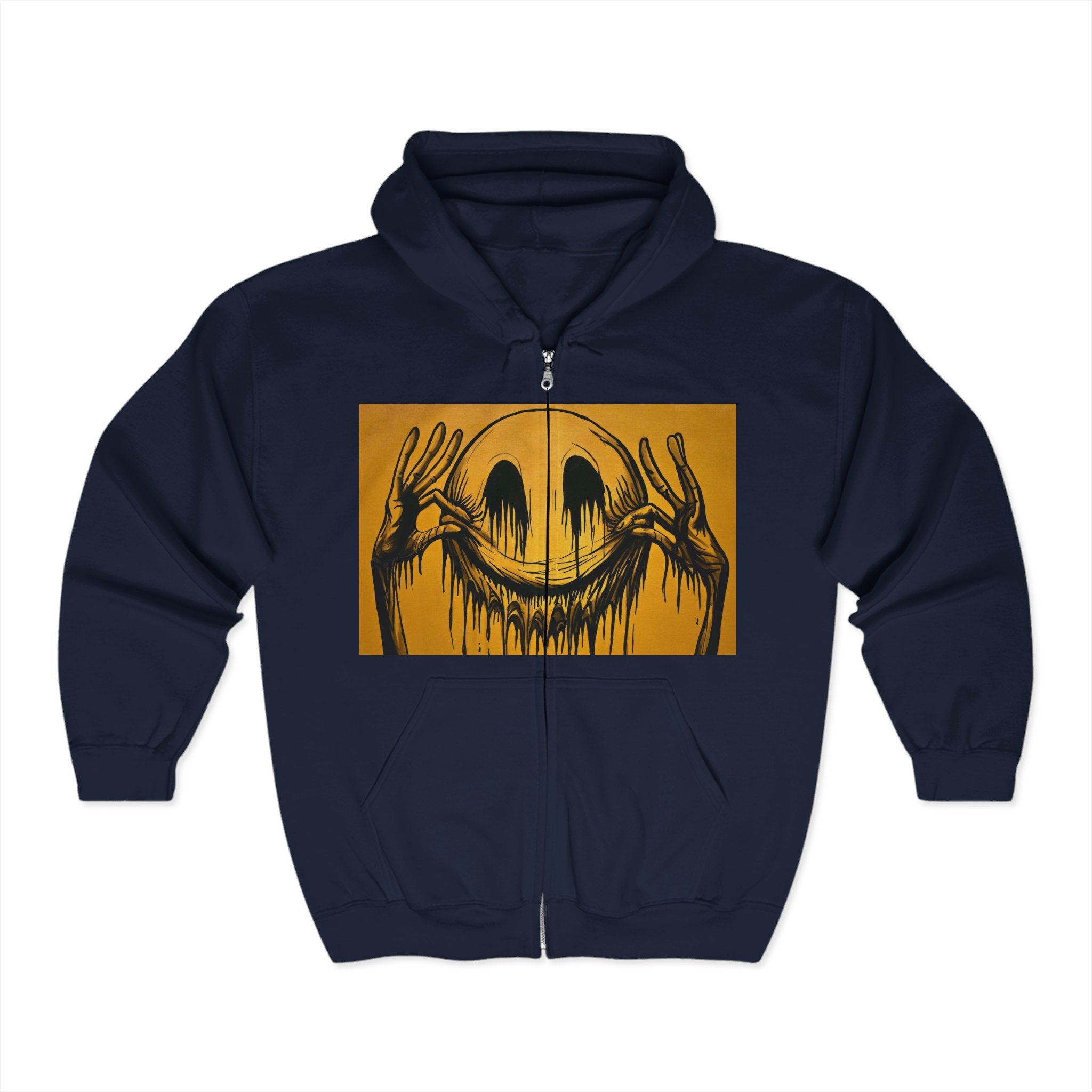 Edgy Zip Hoodie Streetwear