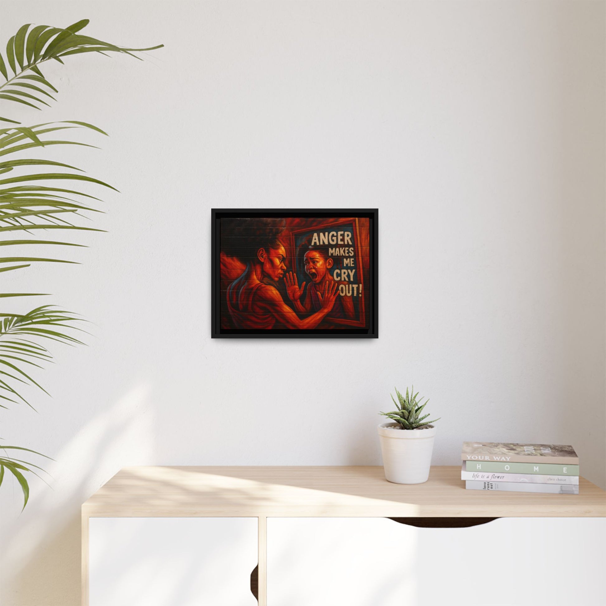 Framed Wall Art - Emotionally Resonant Canvas, Inspirational Home Decor, Powerful Motivational Gift, Unique Art for Self-Reflection