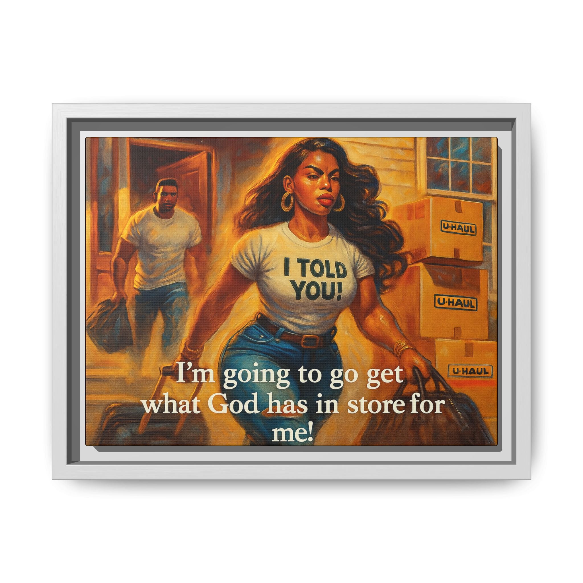 Inspirational Framed Canvas Art - Motivational Wall Decor, Home Office Wall Art, Gift for Her, Uplifting Quote Art, Positive Vibes [...]