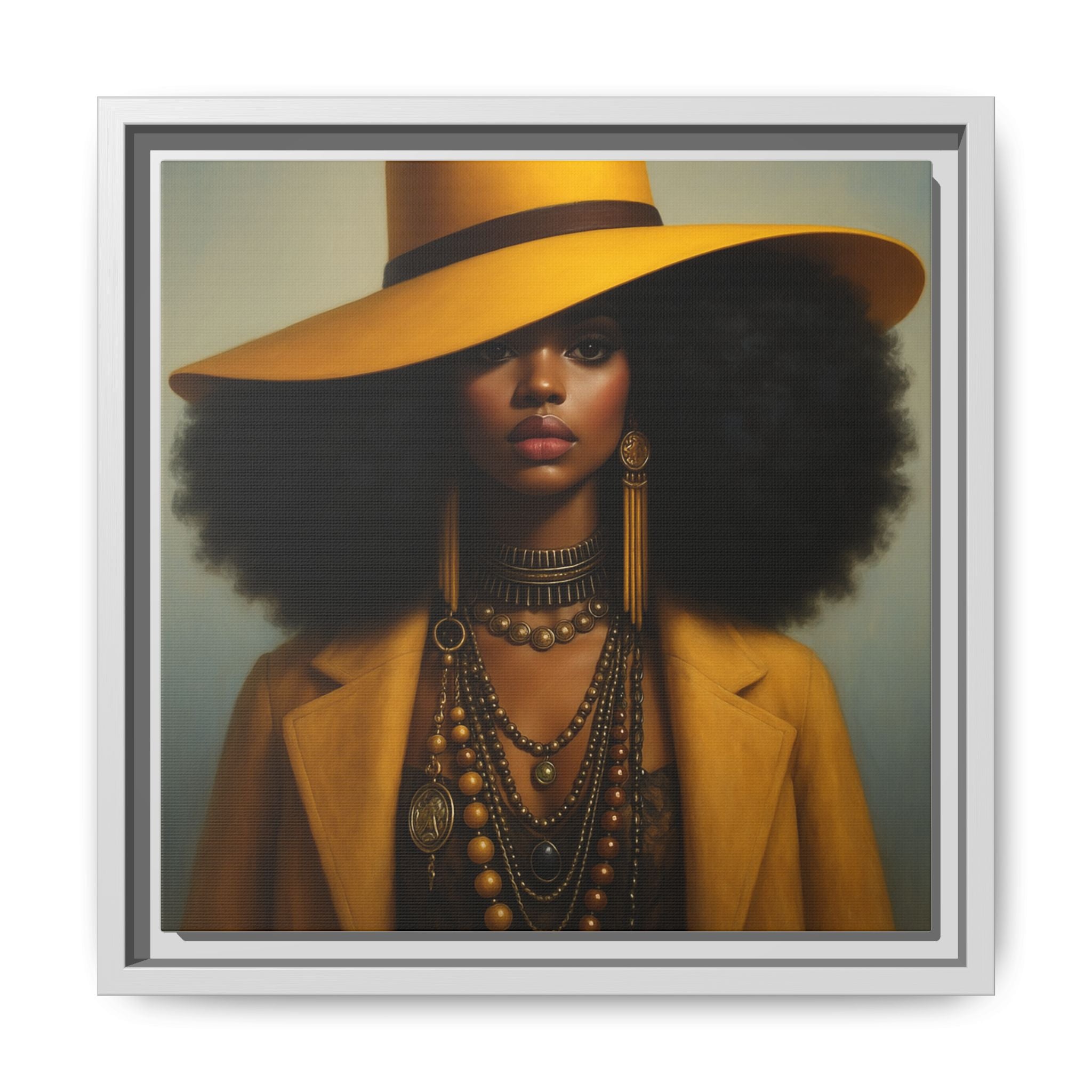 Yellow Afro Royalty of Elegance