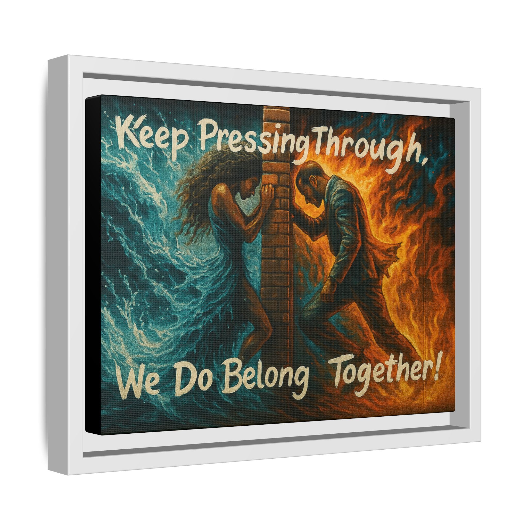 Matte Canvas, Framed (Multi-color)