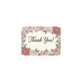 Thank You Floral Vinyl Decal — Kiss-Cut Thank You Sticker for Packaging & Gifts