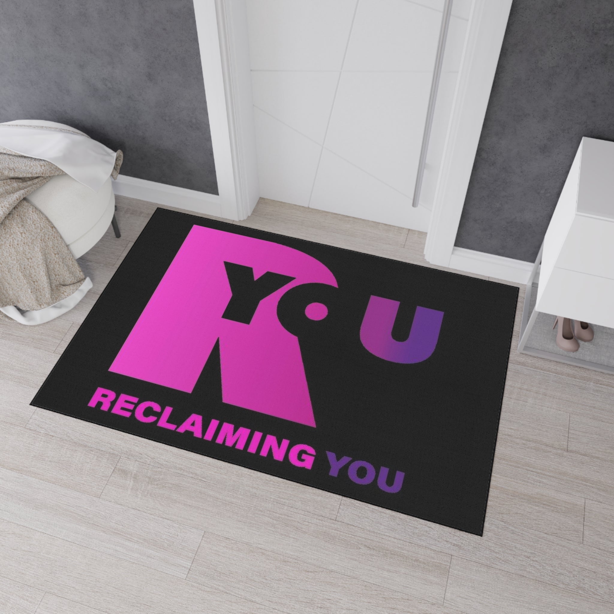 Heavy Duty Floor Mat - Empowering Style for Home, Office, Gym, Anti-Fatigue Rug, Motivational Design, Reclaiming You