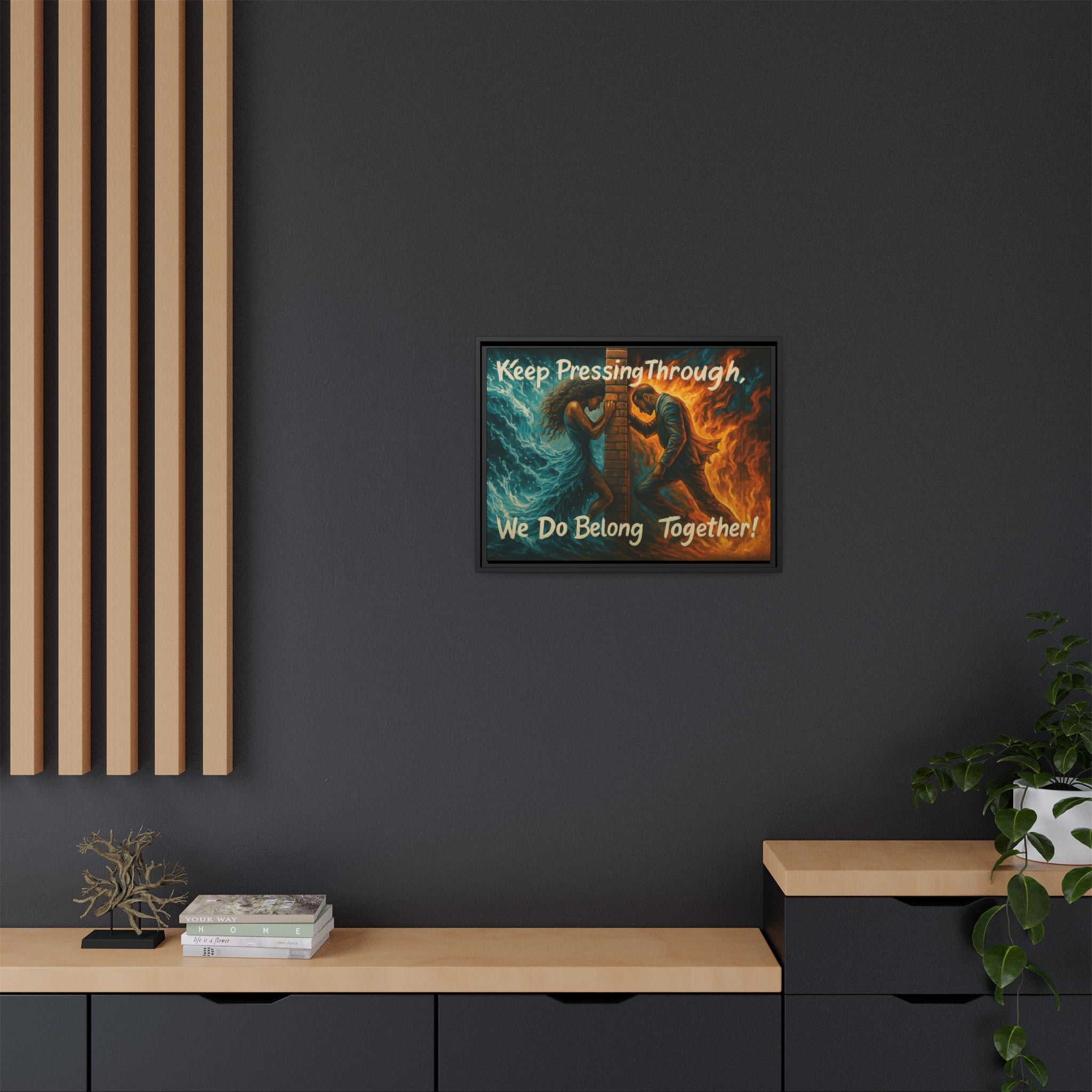 Matte Canvas, Framed (Multi-color)