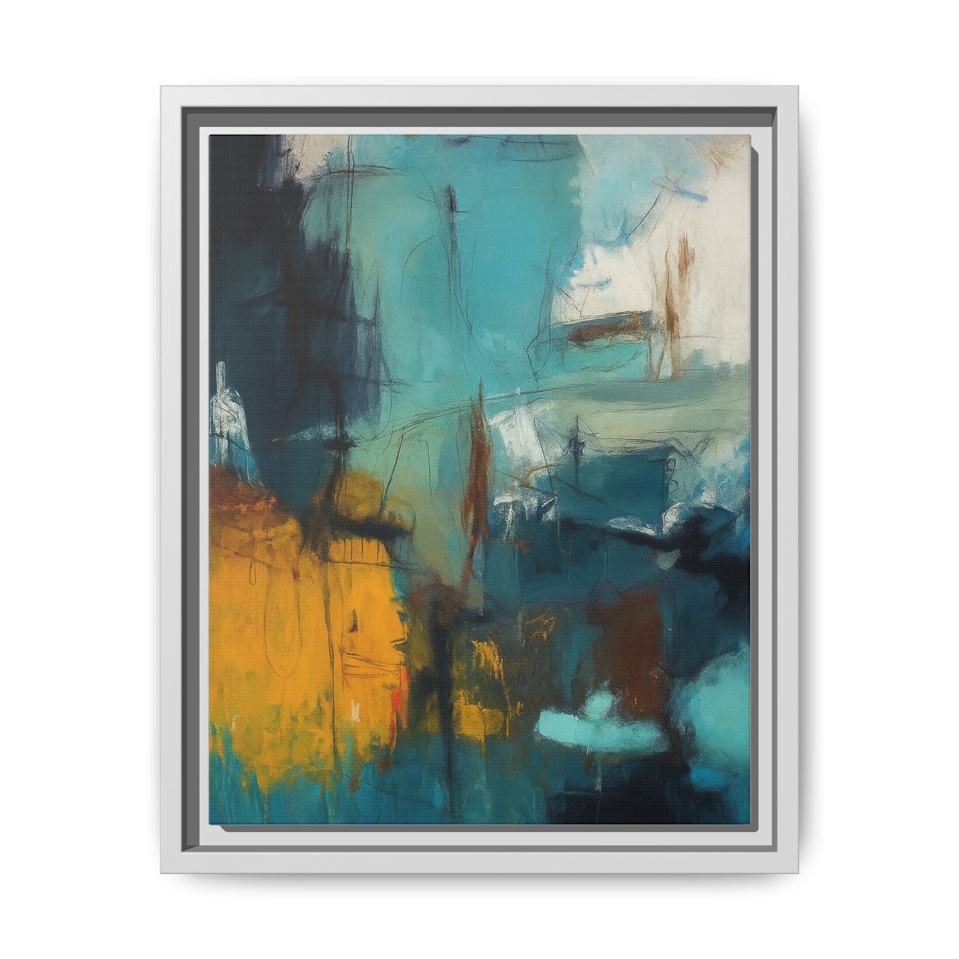 Abstract Blue Gold