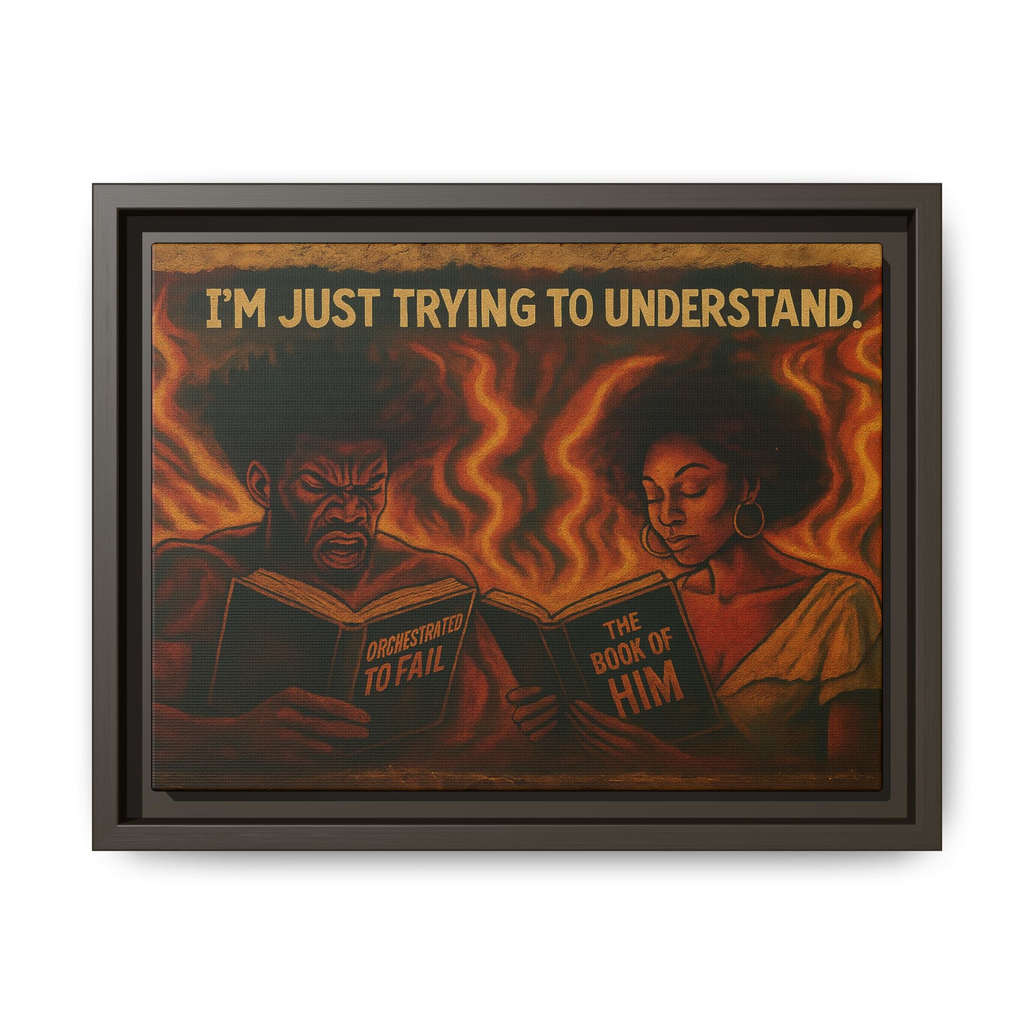 Colorful Motivational Wall Art, Inspirational Home Decor, Black Art Print, Gift for Parents, Empowerment Artwork, Framed Canvas