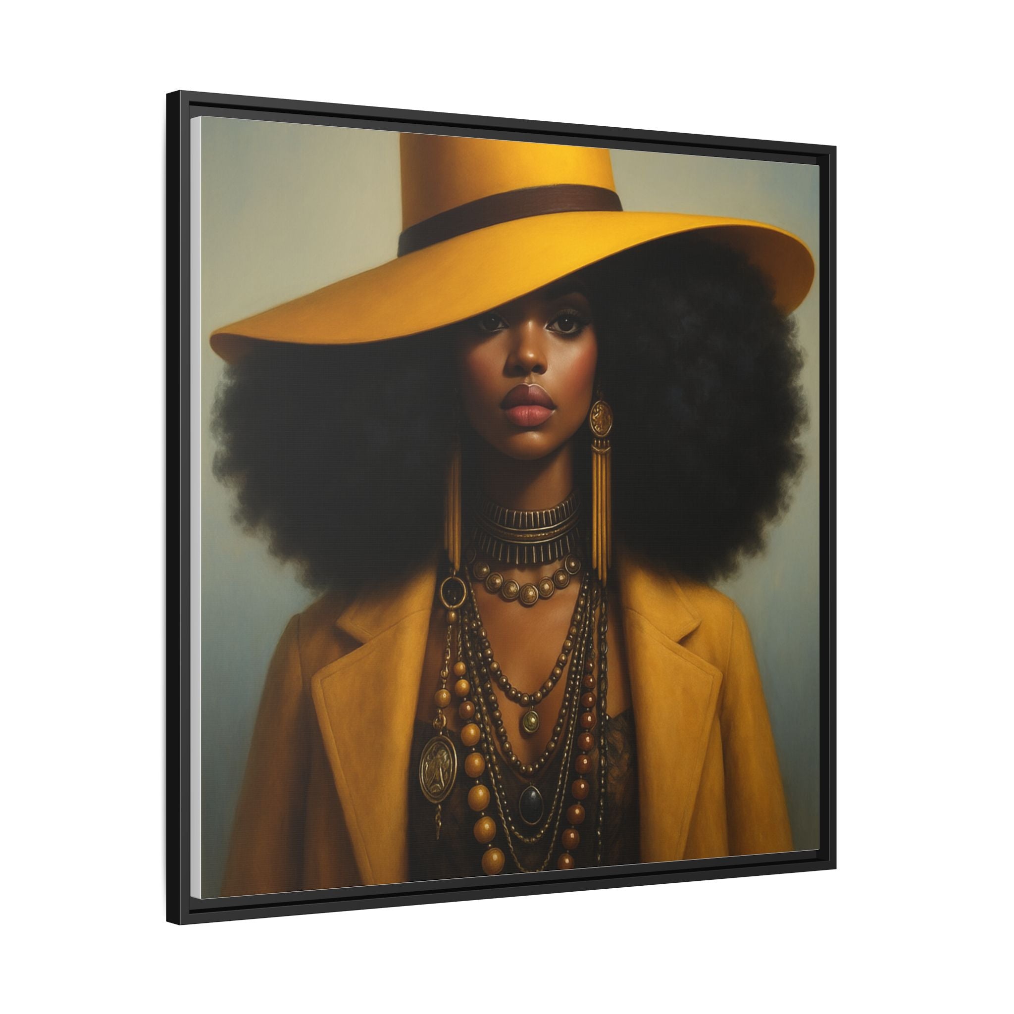 Yellow Afro Royalty of Elegance