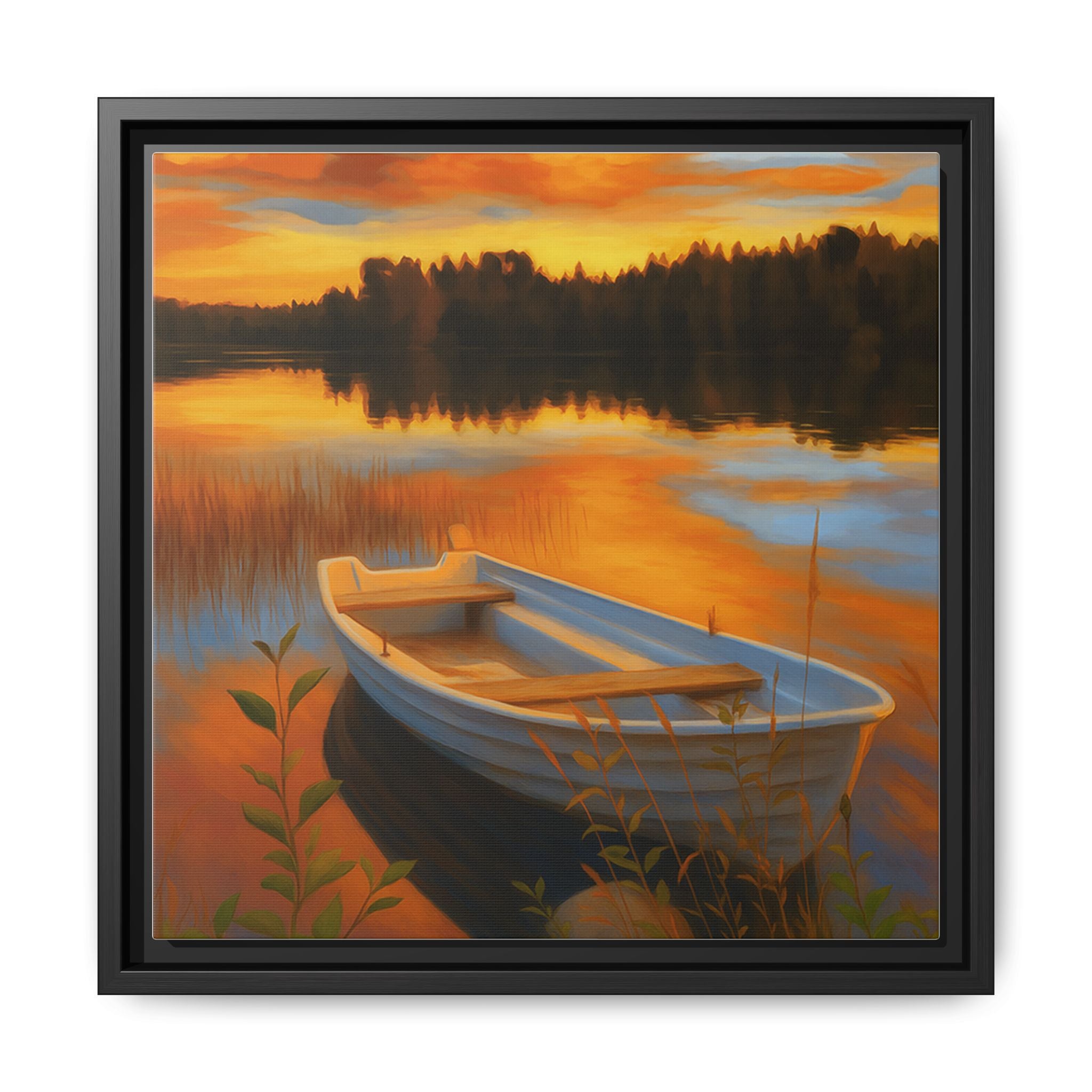 Sunset Boat Reflections