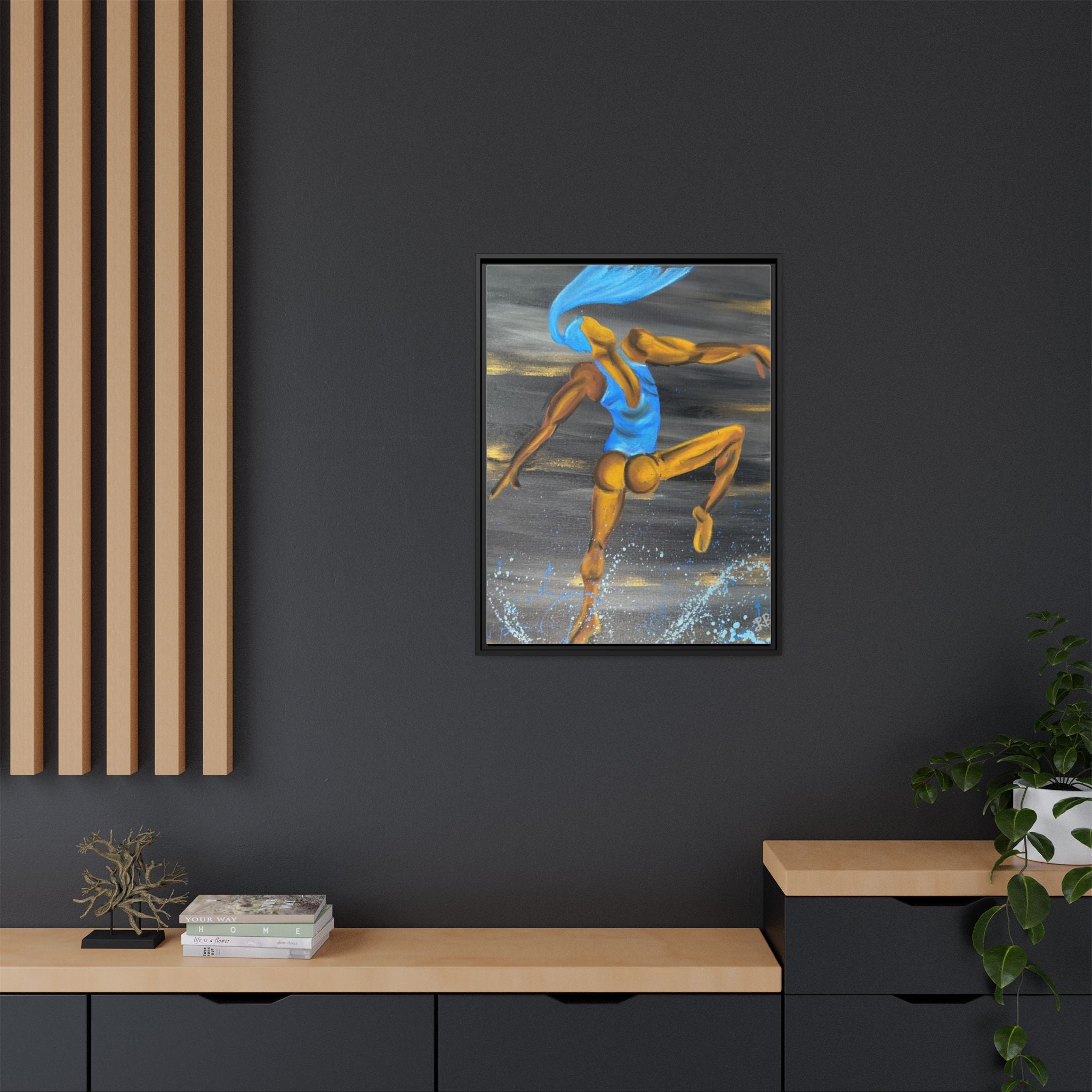 Dynamic Blue Dancing