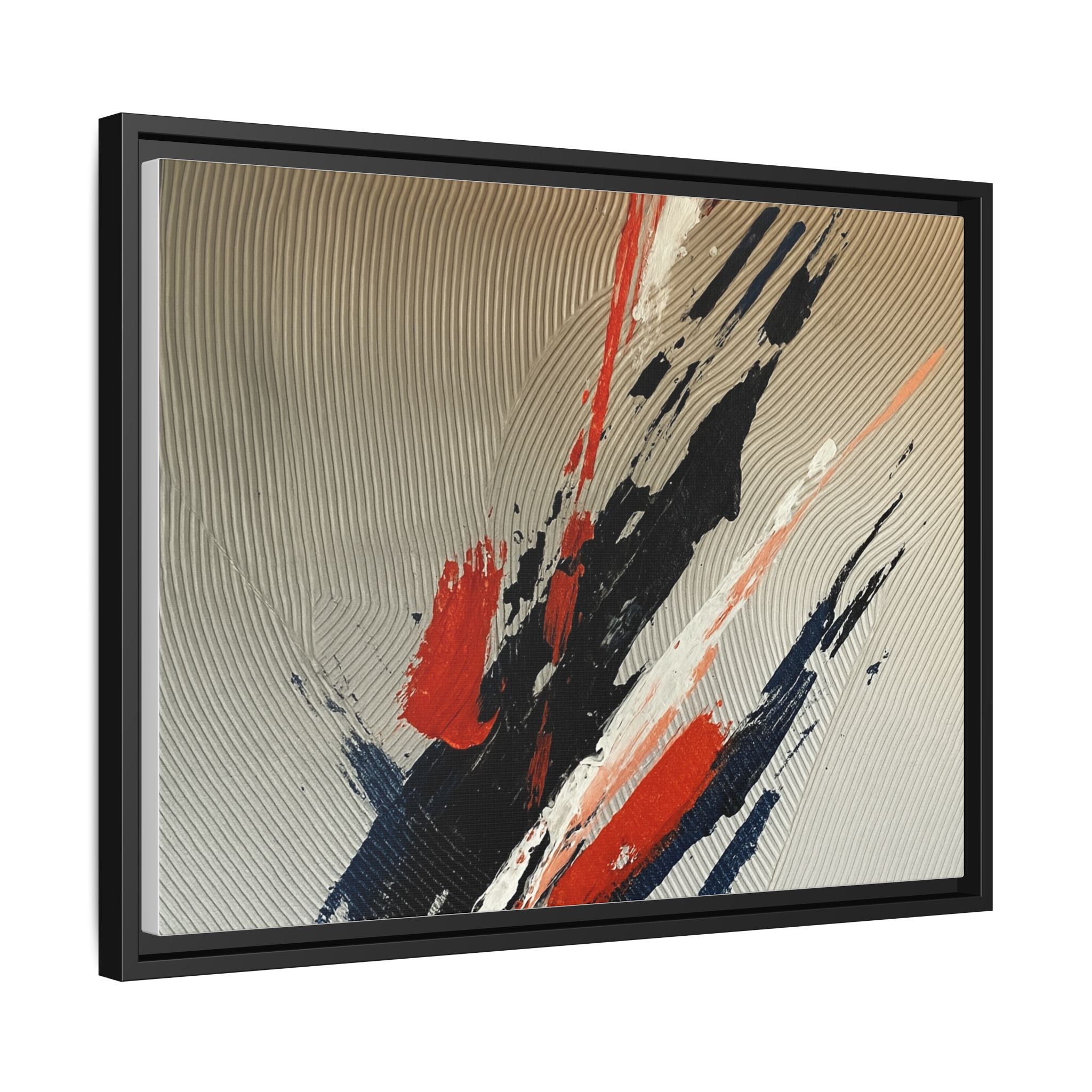 Black Red White Splatter