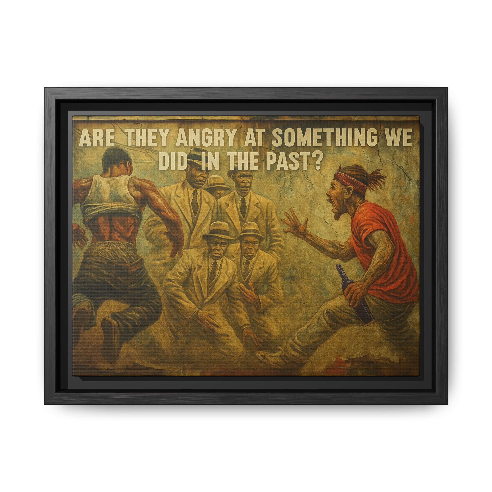 Framed Art Print: Thought-Provoking Vintage Style Wall Decor, Home Office Inspiration, Thoughtful Gift for Art Lovers