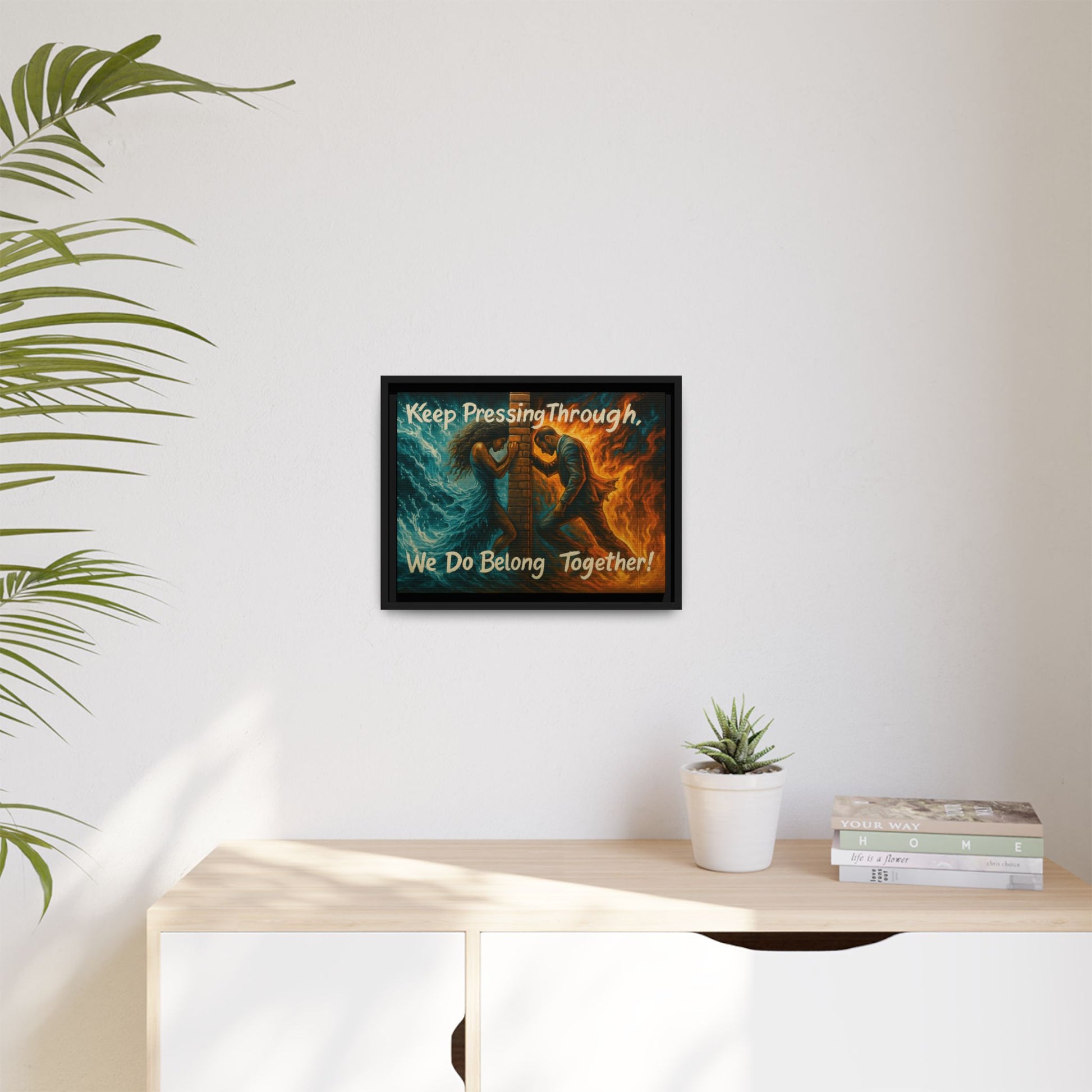 Matte Canvas, Framed (Multi-color)