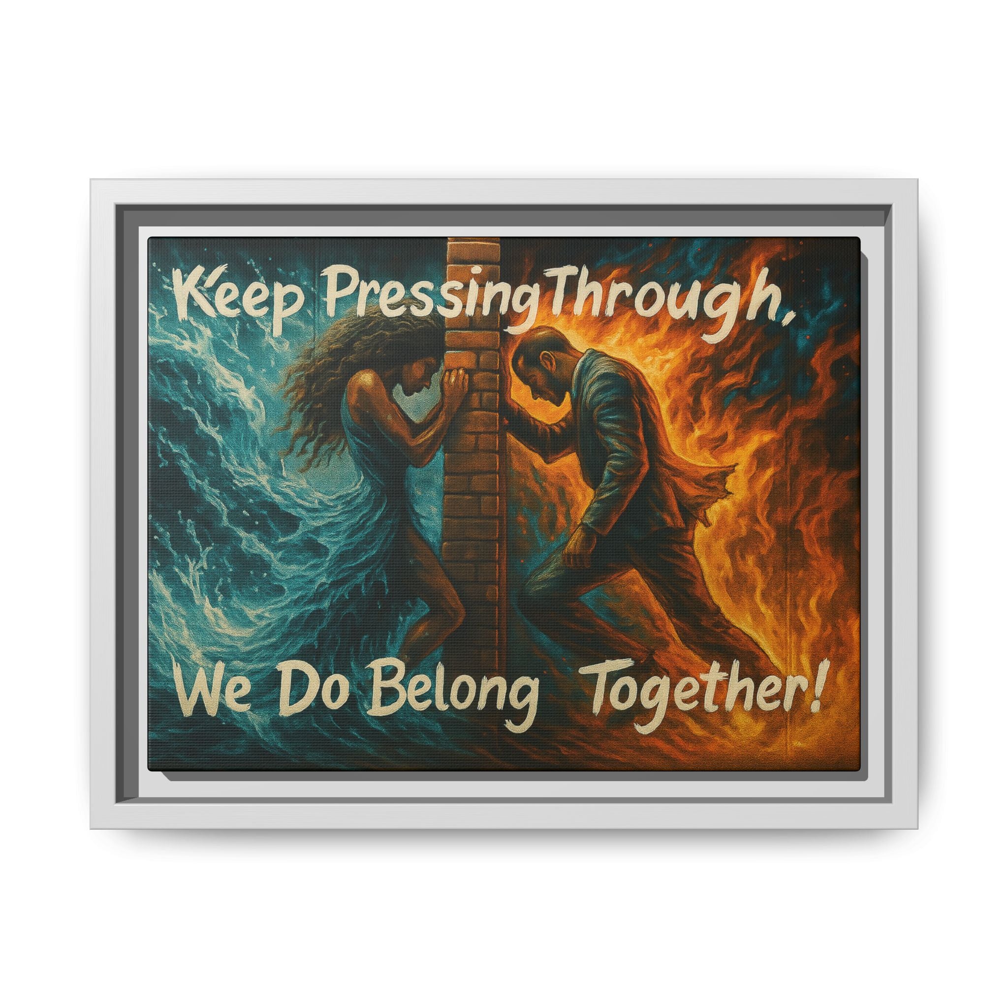 Matte Canvas, Framed (Multi-color)