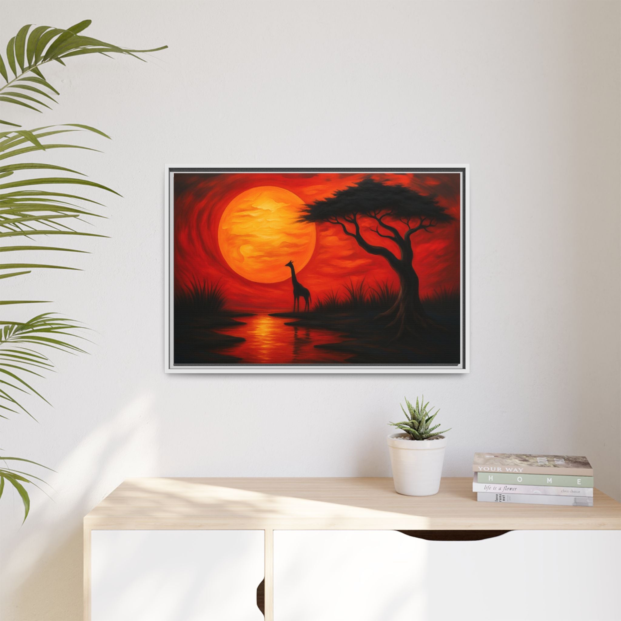 Giraffe Savanna Sunset