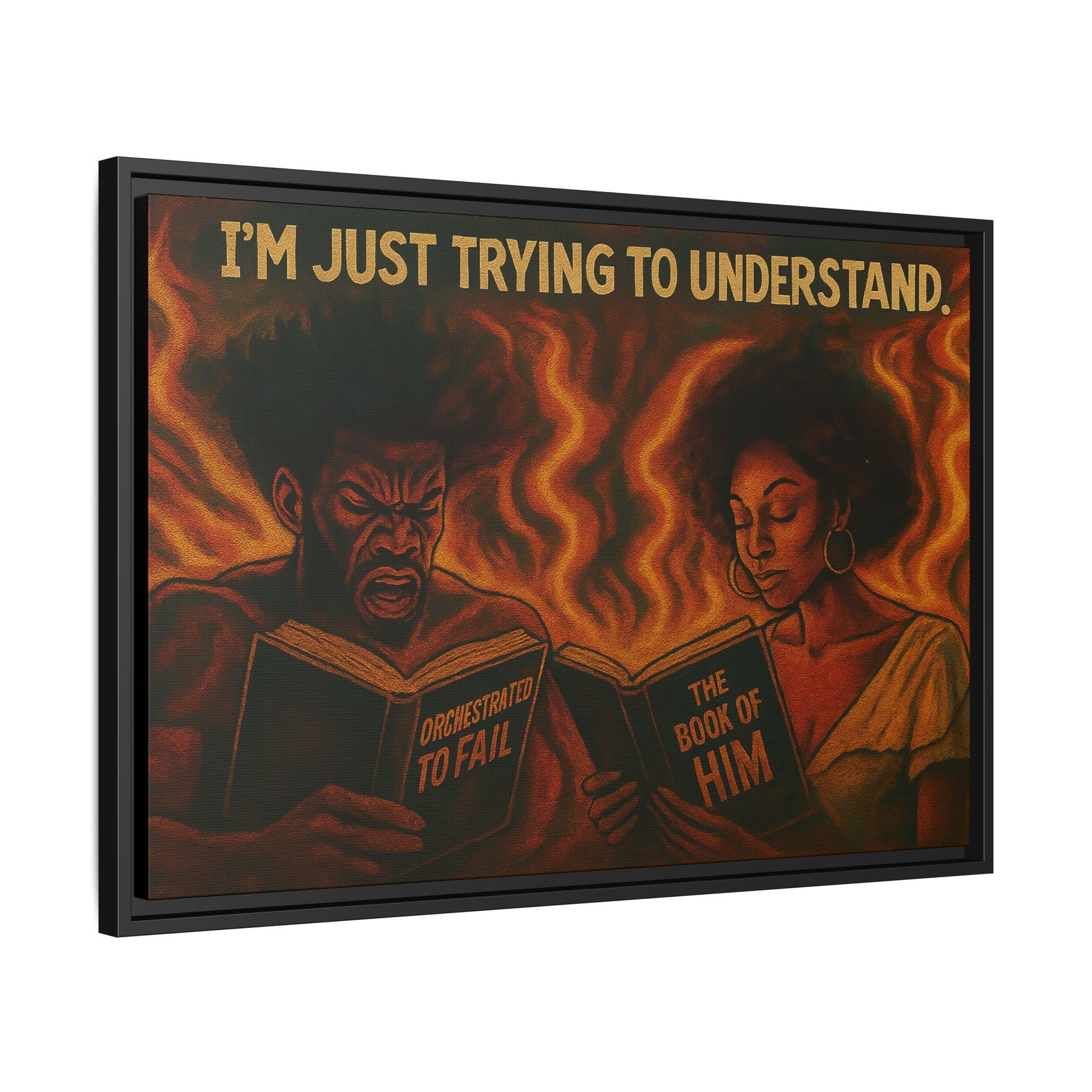 Colorful Motivational Wall Art, Inspirational Home Decor, Black Art Print, Gift for Parents, Empowerment Artwork, Framed Canvas