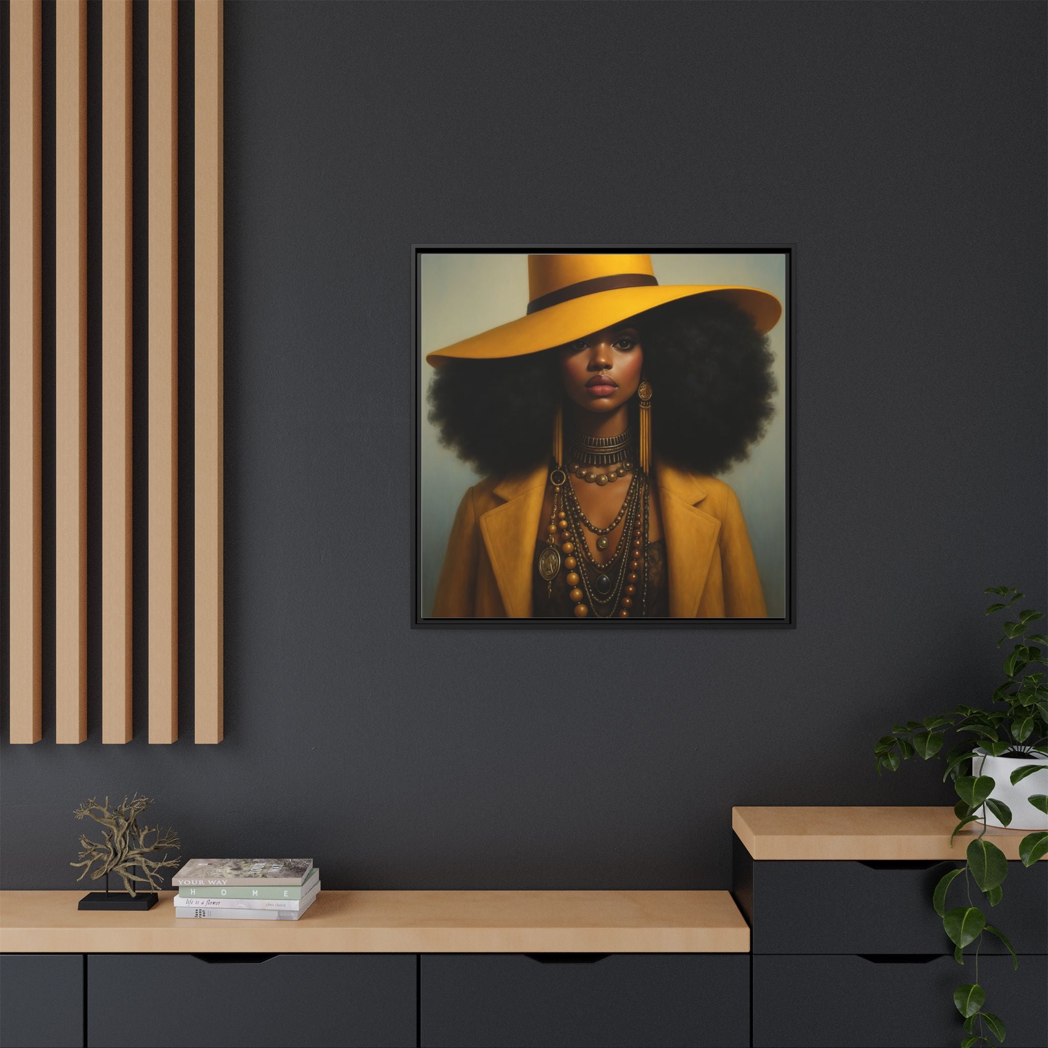 Yellow Afro Royalty of Elegance