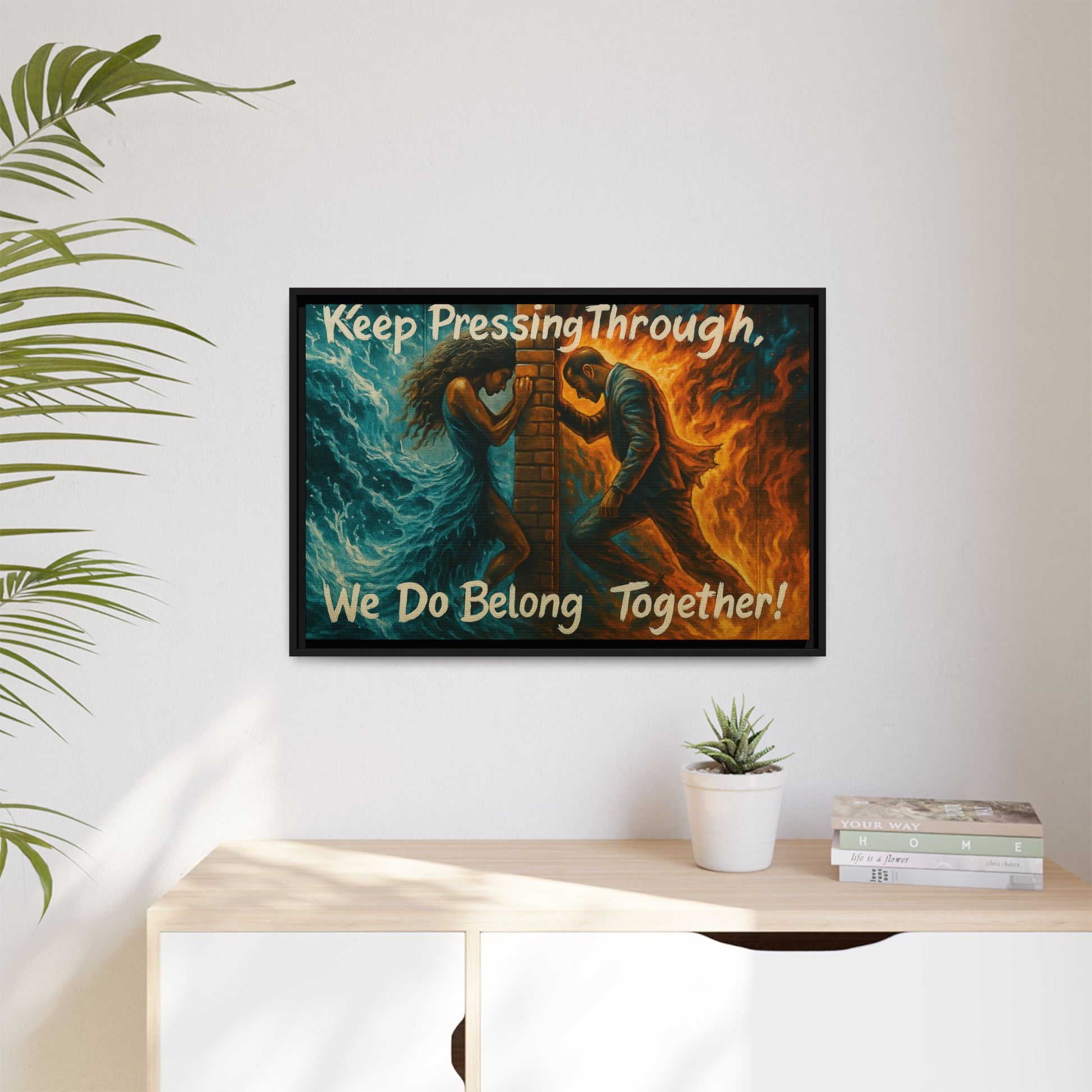 Matte Canvas, Framed (Multi-color)