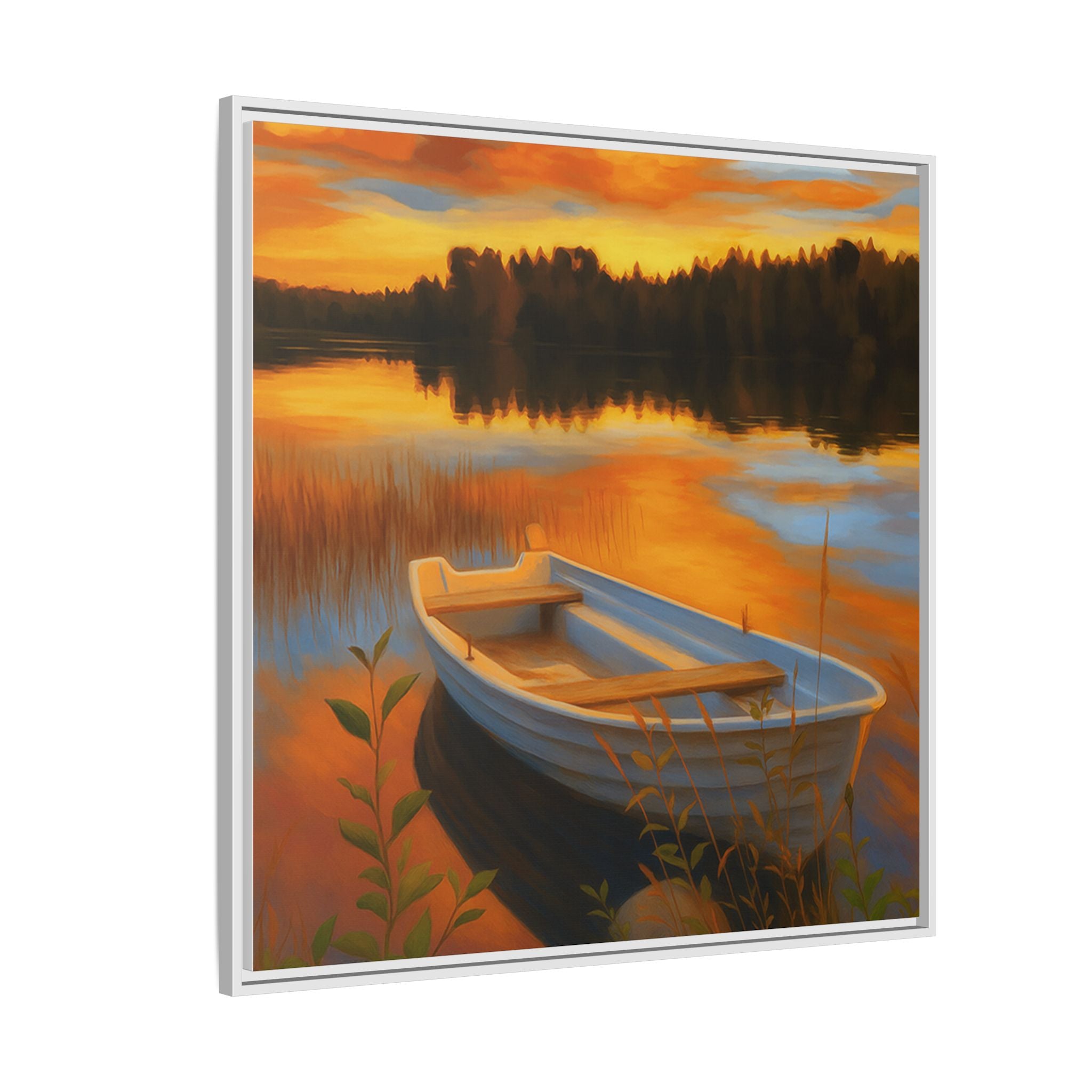 Sunset Boat Reflections