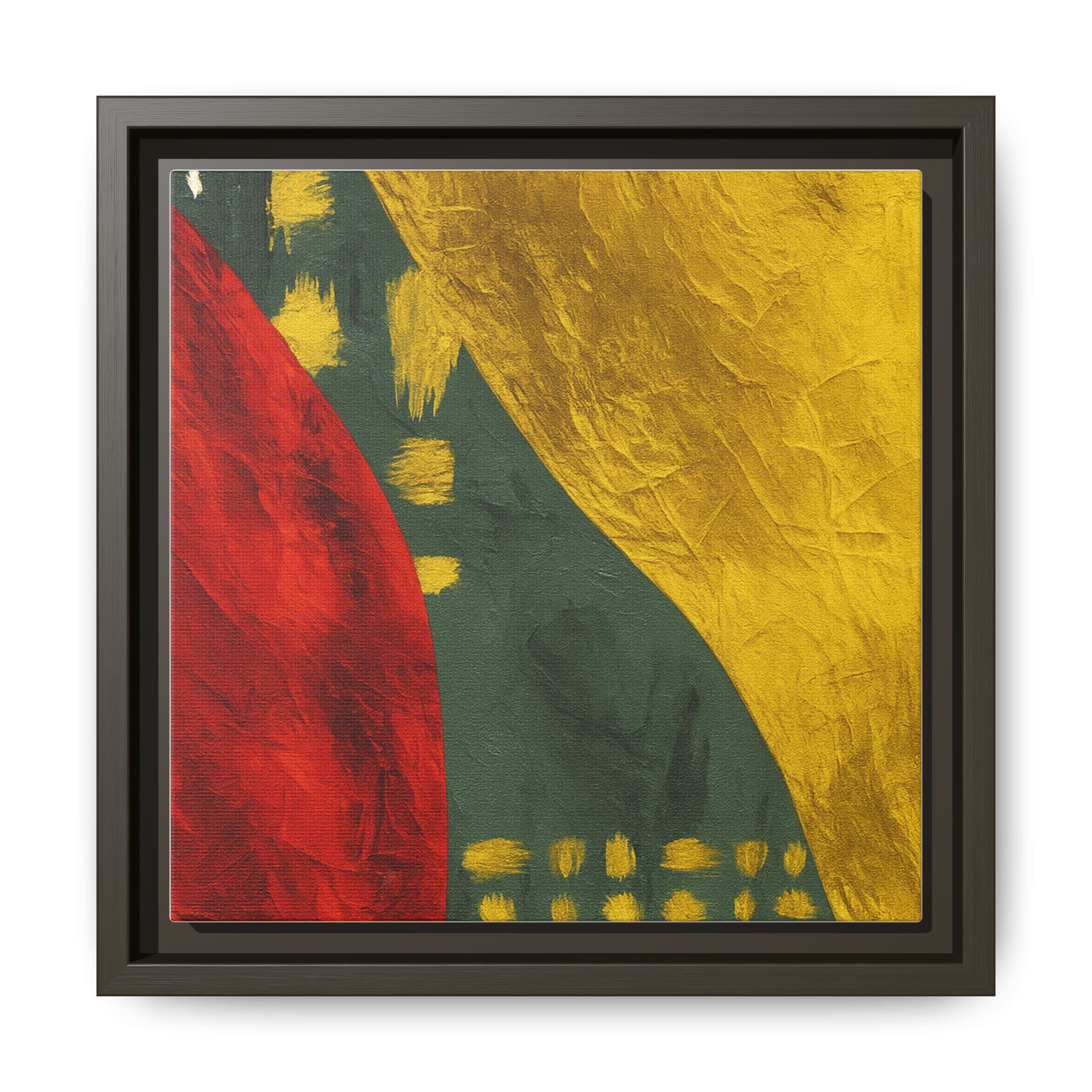 Red Green Gold Abstract