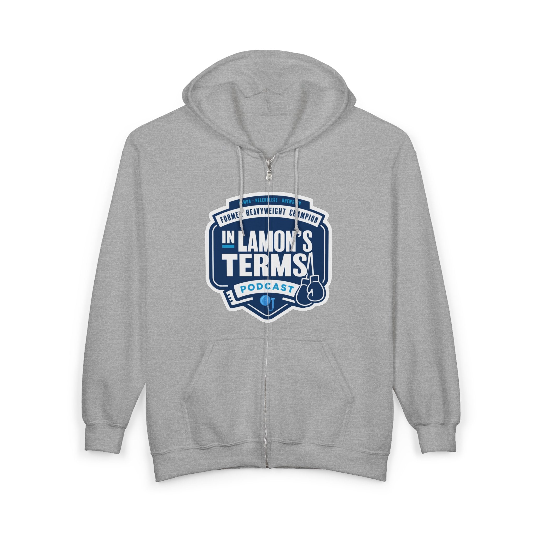 "In Lamon's Terms Podcast" — Fan Hoodie Podcast Logo Zip Hoodie