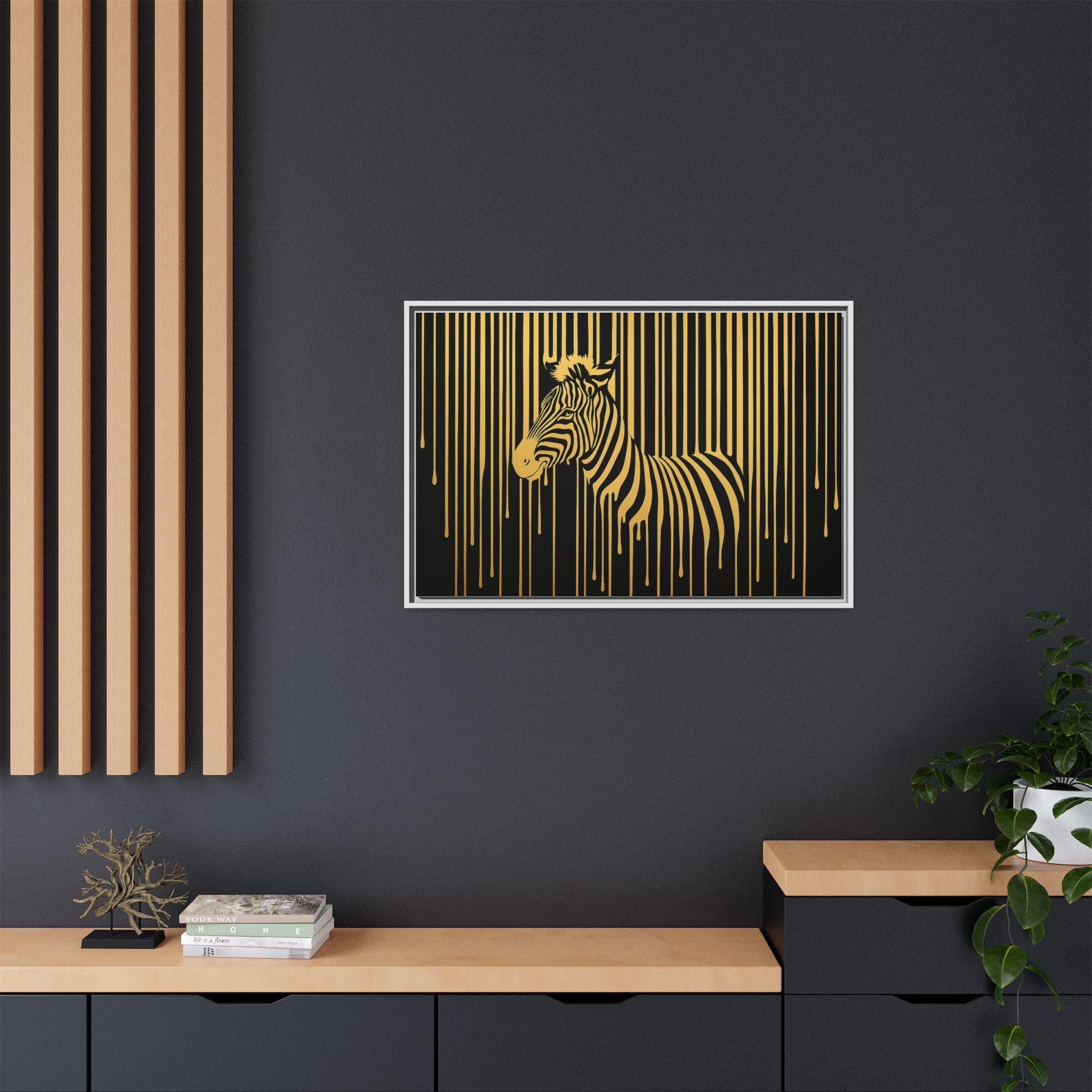 Gold Dripping Zebra