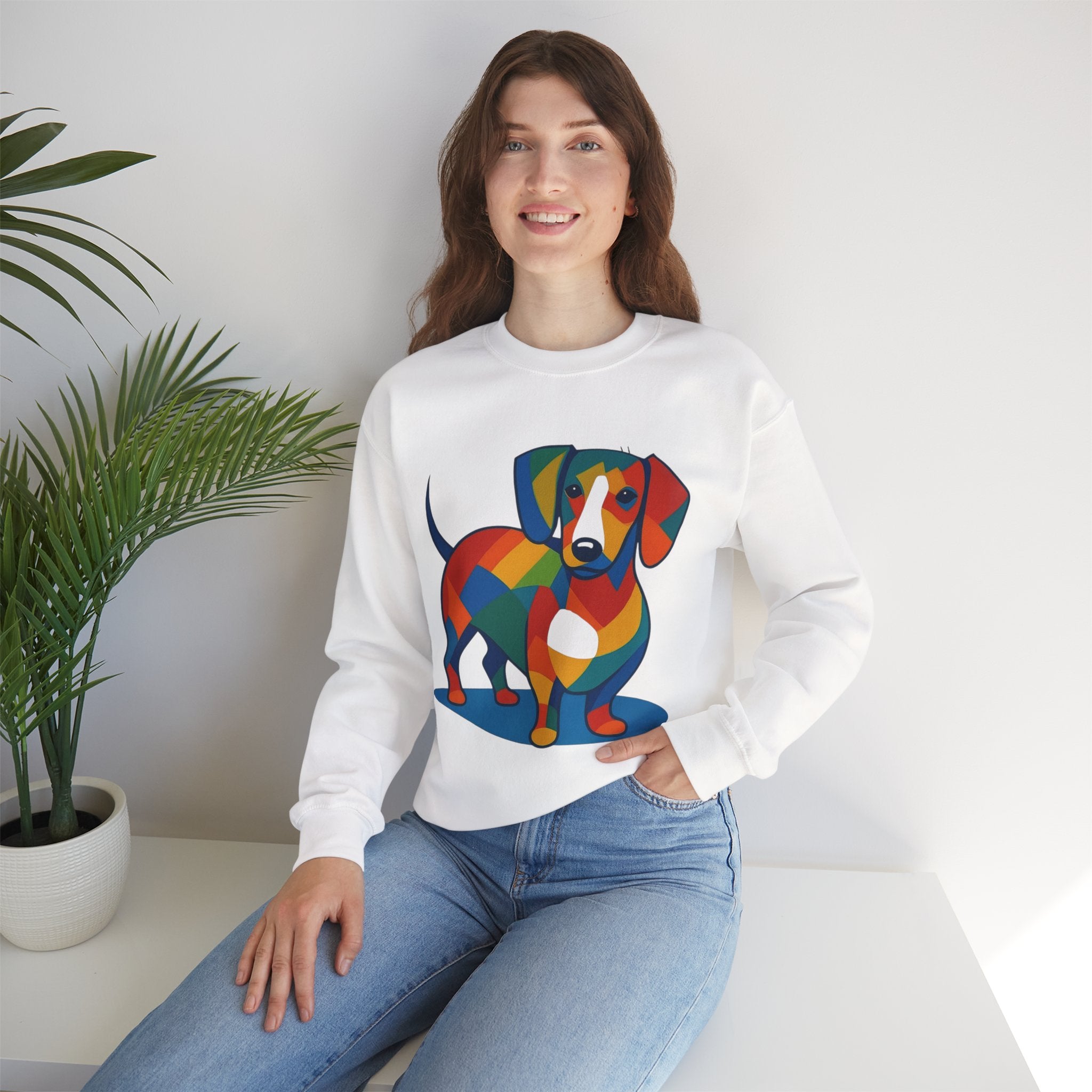 Color Puppy Crewneck Sweatshirt