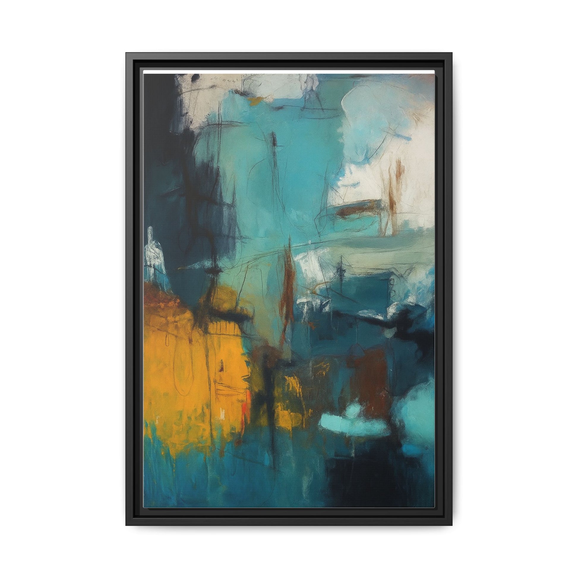 Abstract Blue Gold