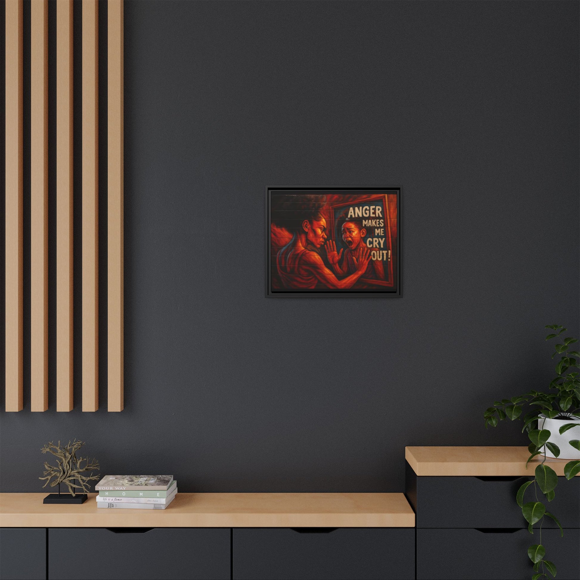 Framed Wall Art - Emotionally Resonant Canvas, Inspirational Home Decor, Powerful Motivational Gift, Unique Art for Self-Reflection