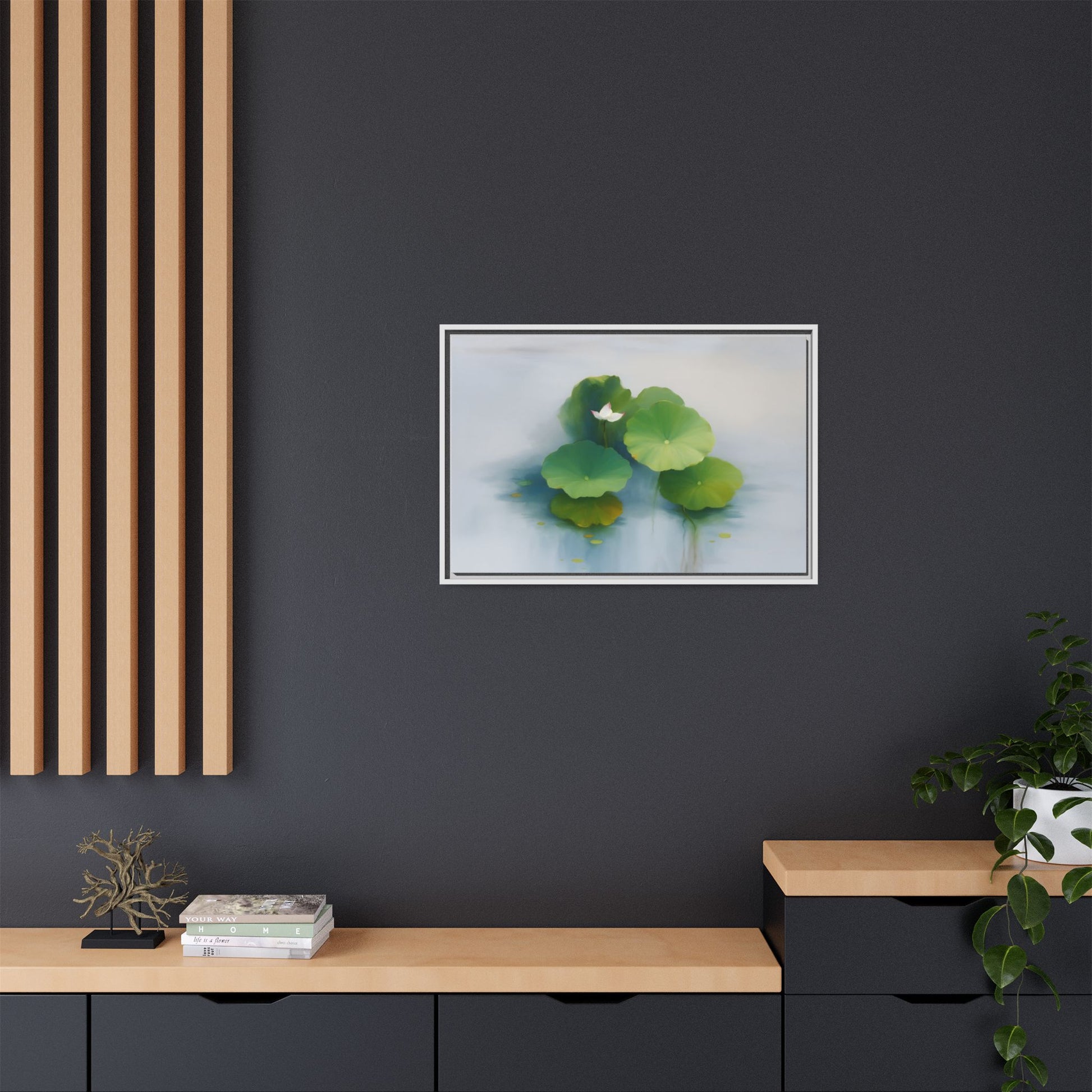 Serene Green Lotus