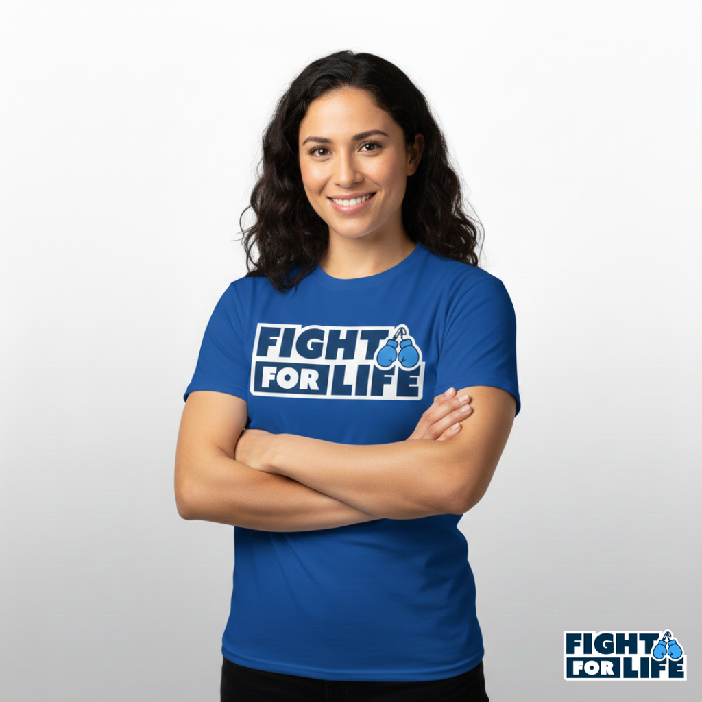 Fight For Life T-Shirt — Royal Blue Tee