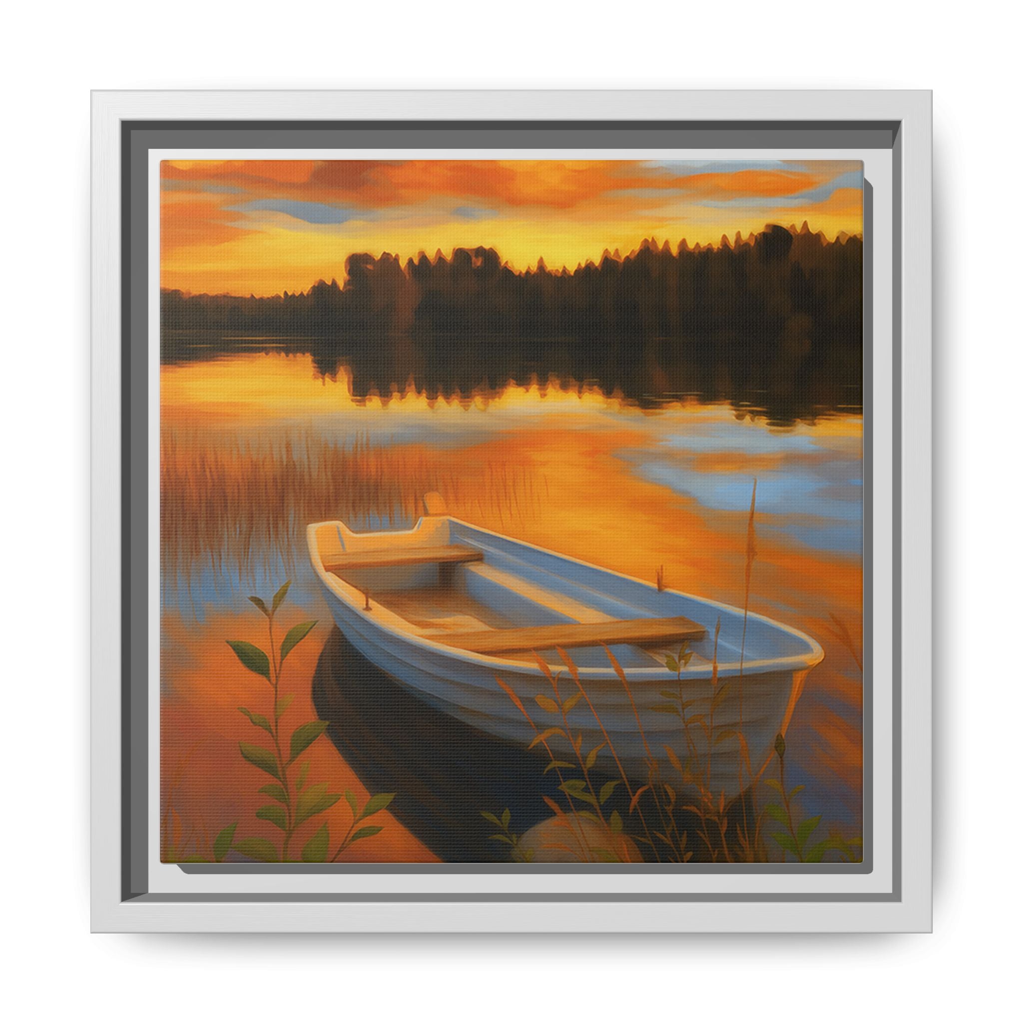 Sunset Boat Reflections