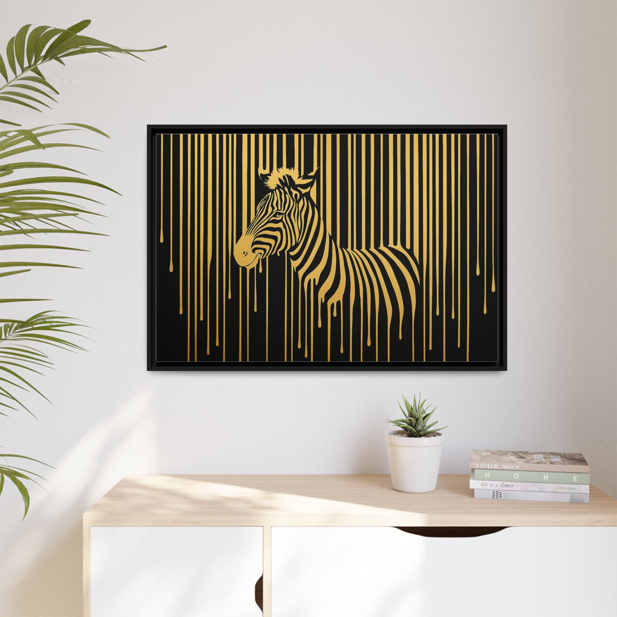 Gold Dripping Zebra