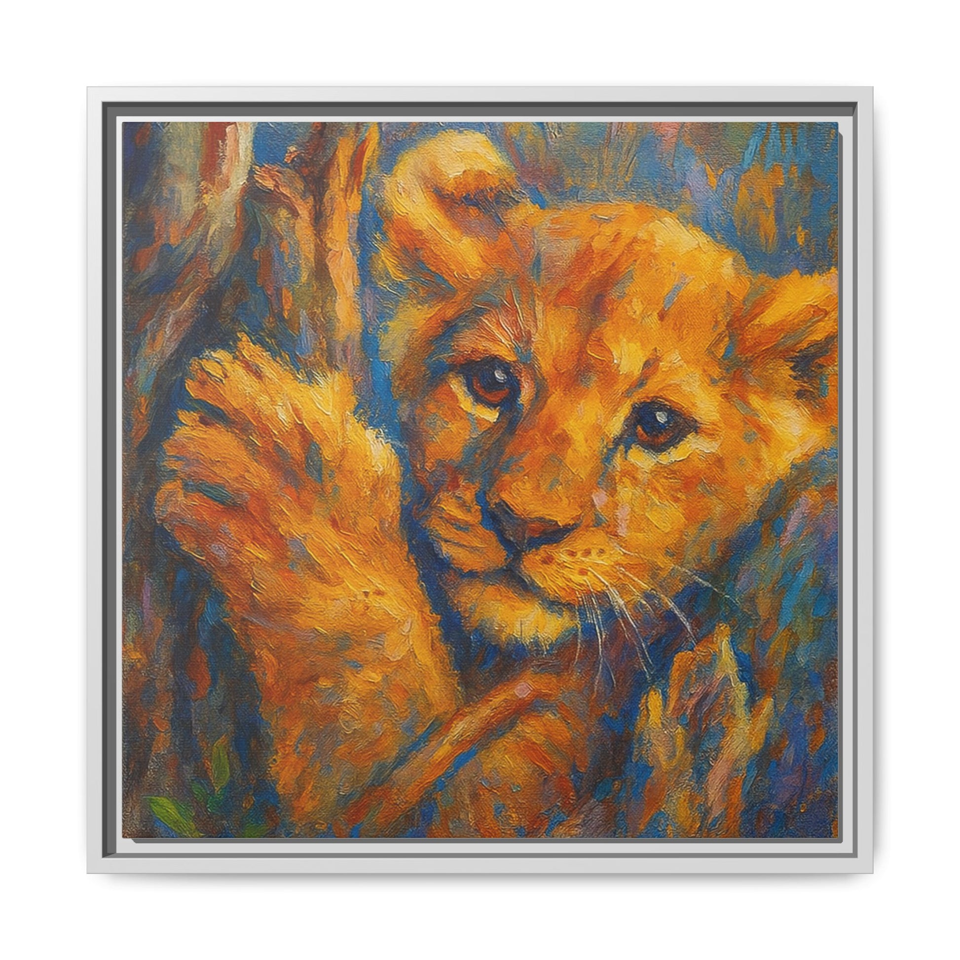 Lion Cub in Tree