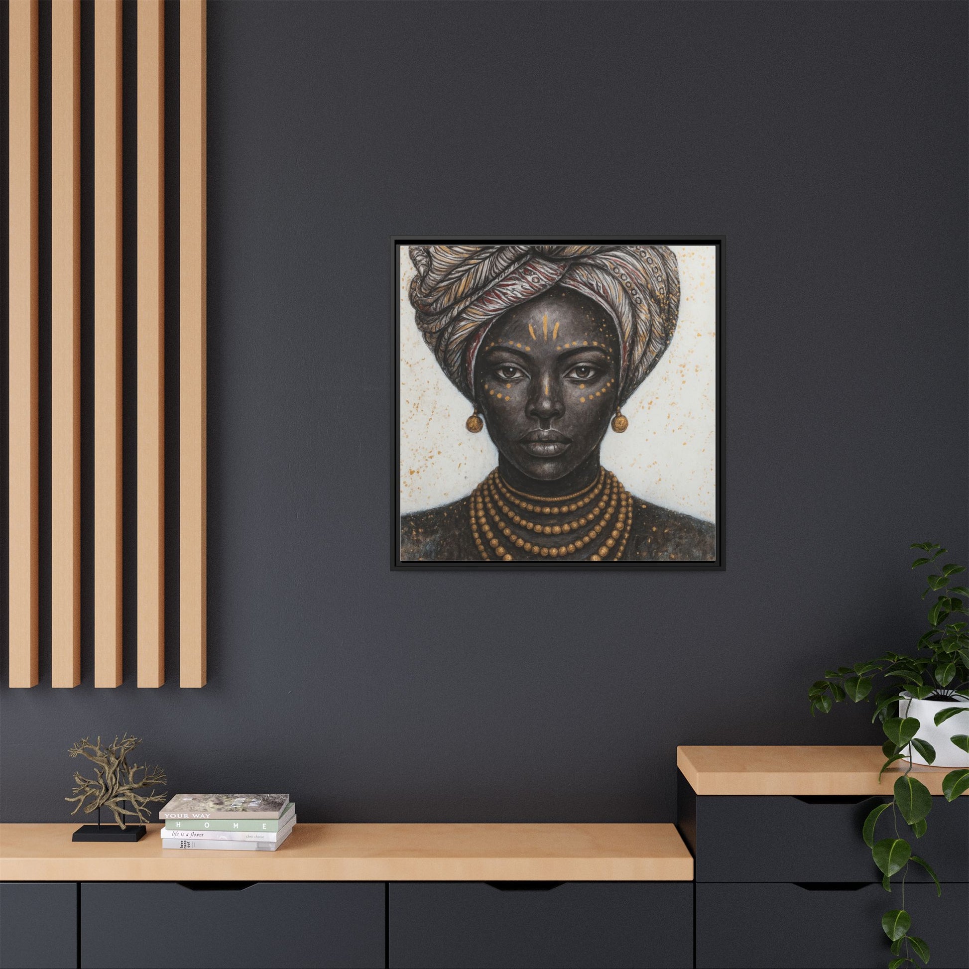 White Artistic African Lady