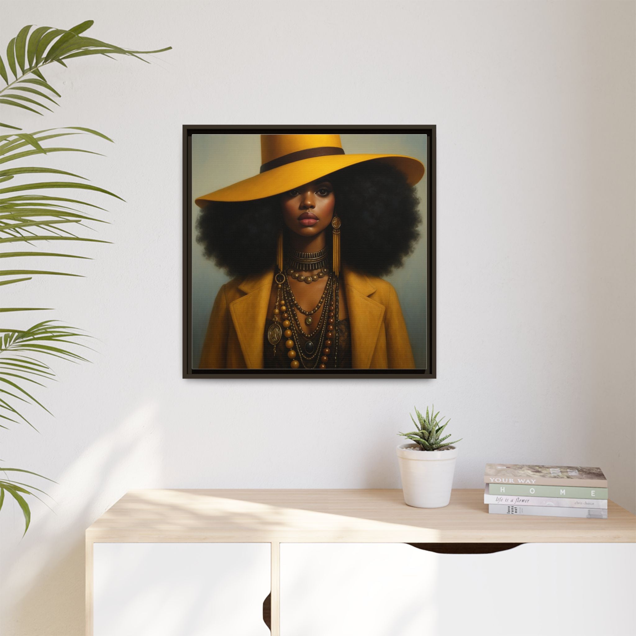 Yellow Afro Royalty of Elegance