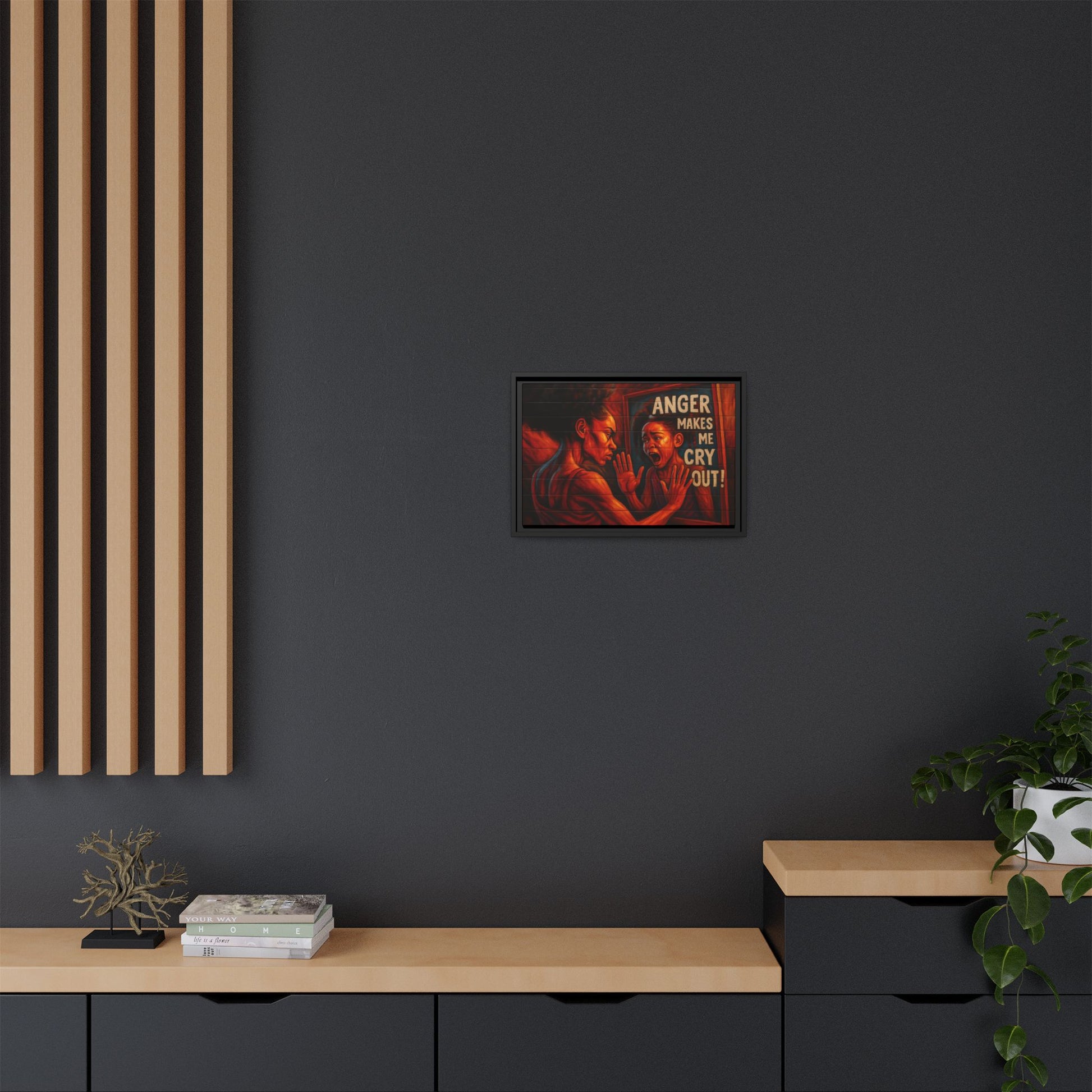 Framed Wall Art - Emotionally Resonant Canvas, Inspirational Home Decor, Powerful Motivational Gift, Unique Art for Self-Reflection