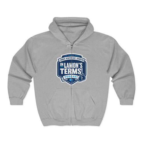 "In Lamon's Terms Podcast" — Fan Hoodie Podcast Logo Zip Hoodie