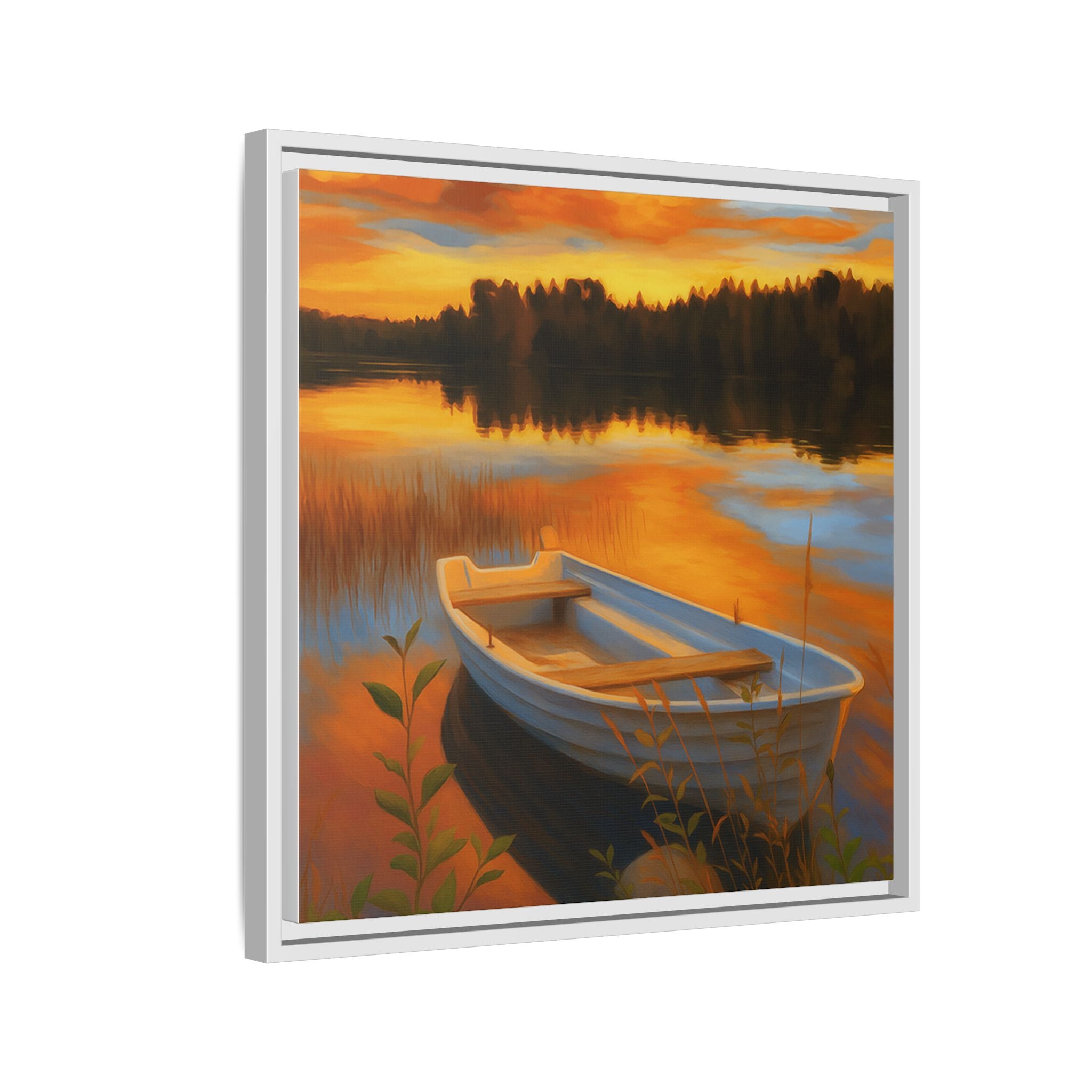 Sunset Boat Reflections