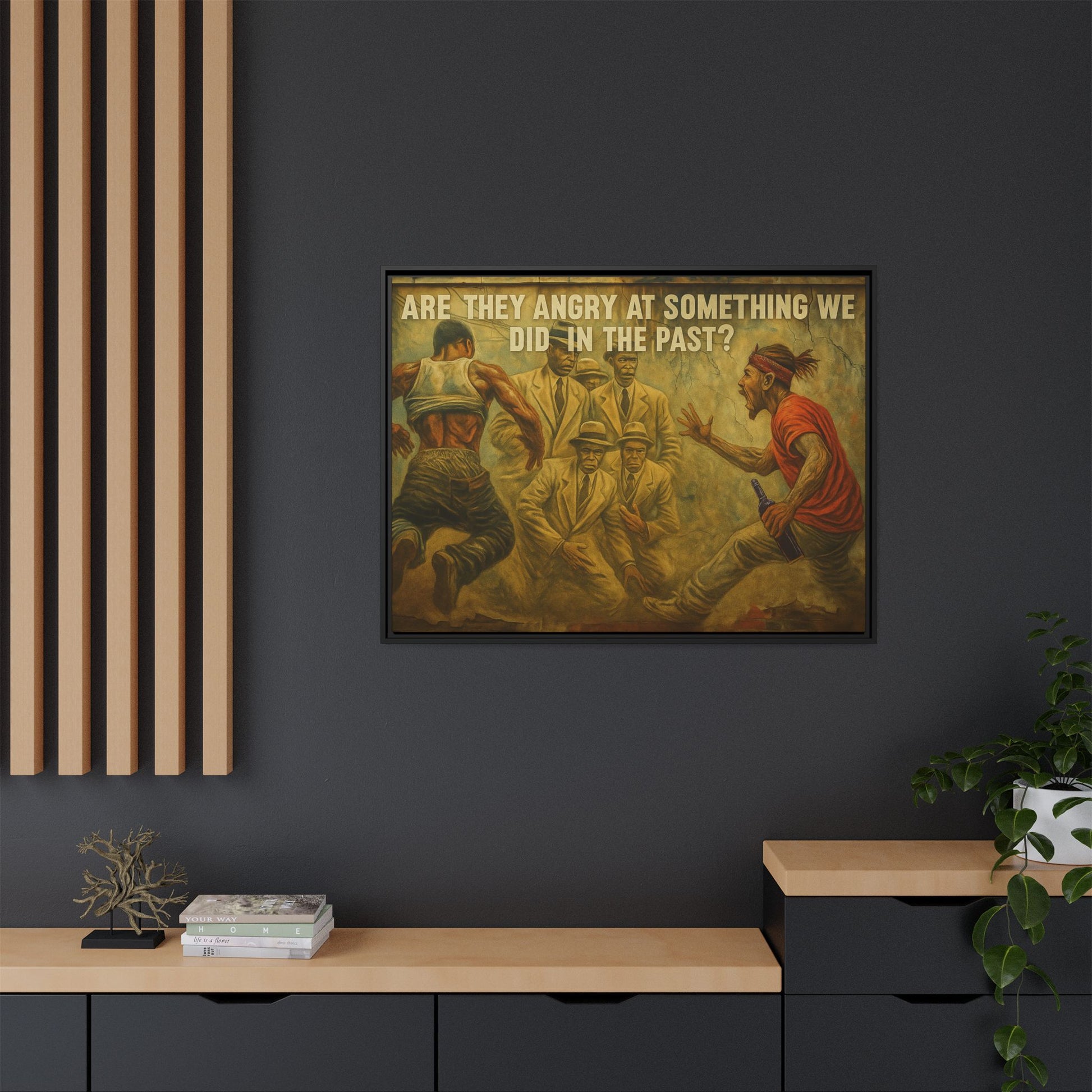 Framed Art Print: Thought-Provoking Vintage Style Wall Decor, Home Office Inspiration, Thoughtful Gift for Art Lovers