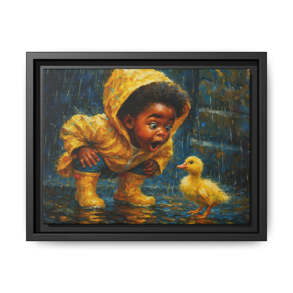 Yellow Child and Duck