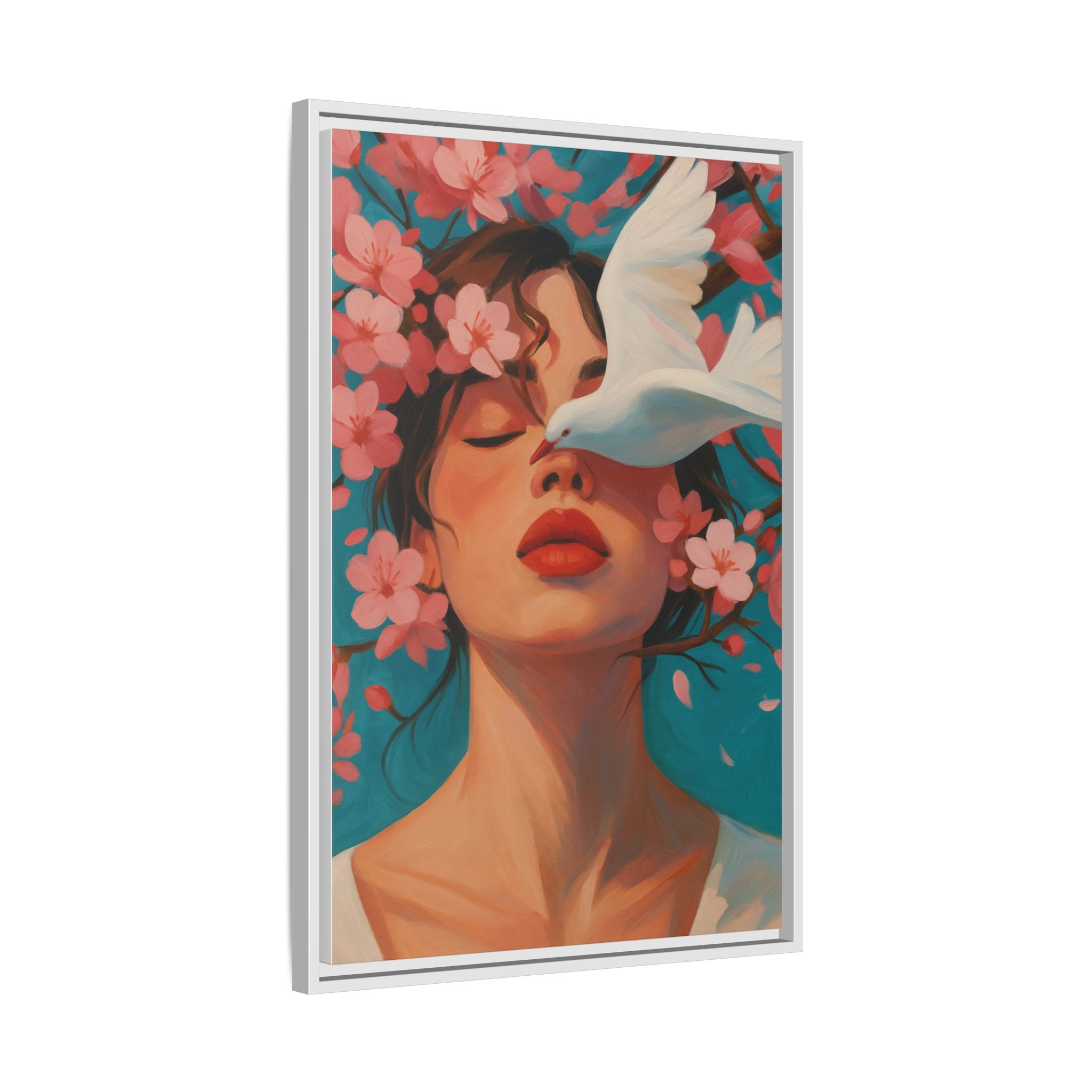 Pink Floral Serenity Dove