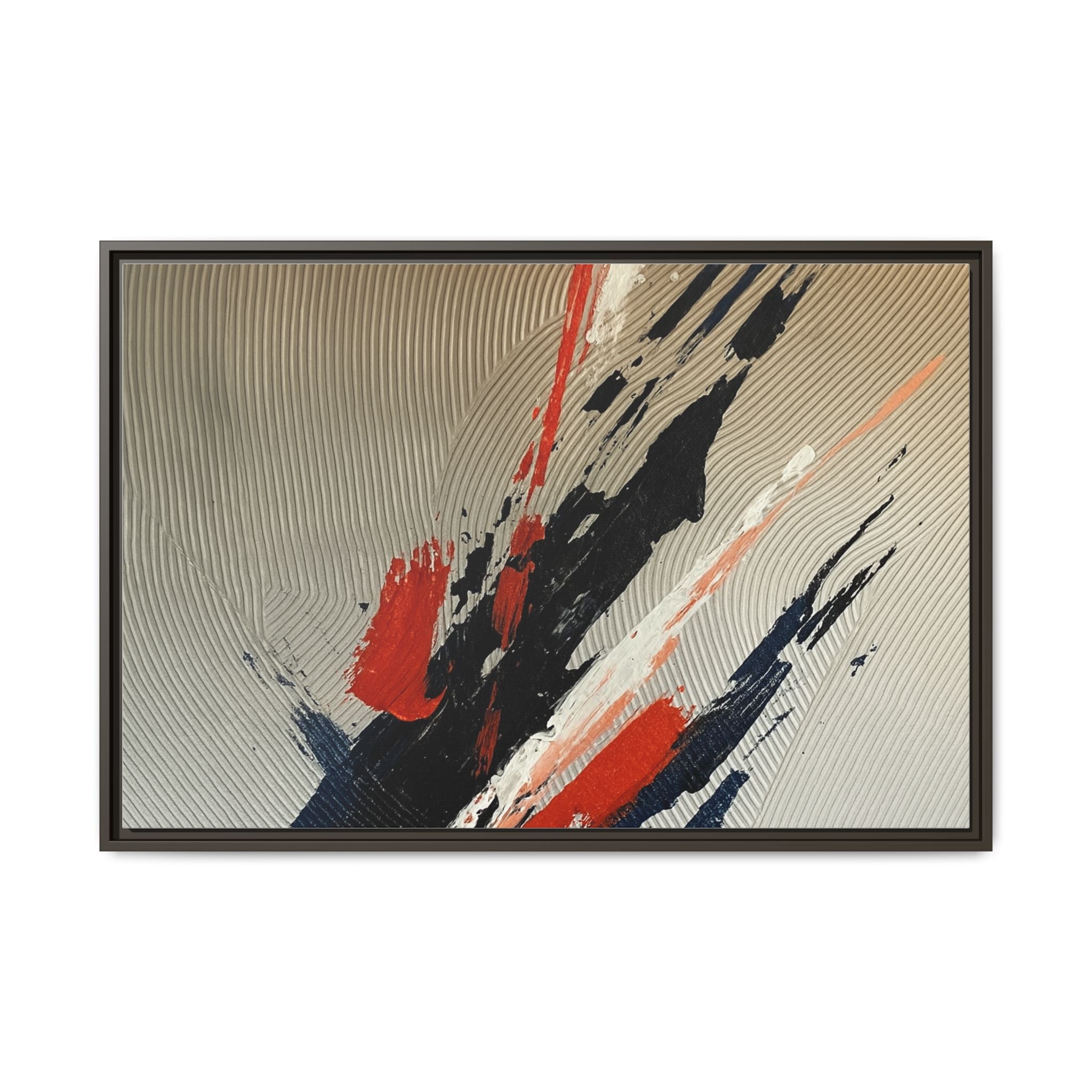 Black Red White Splatter