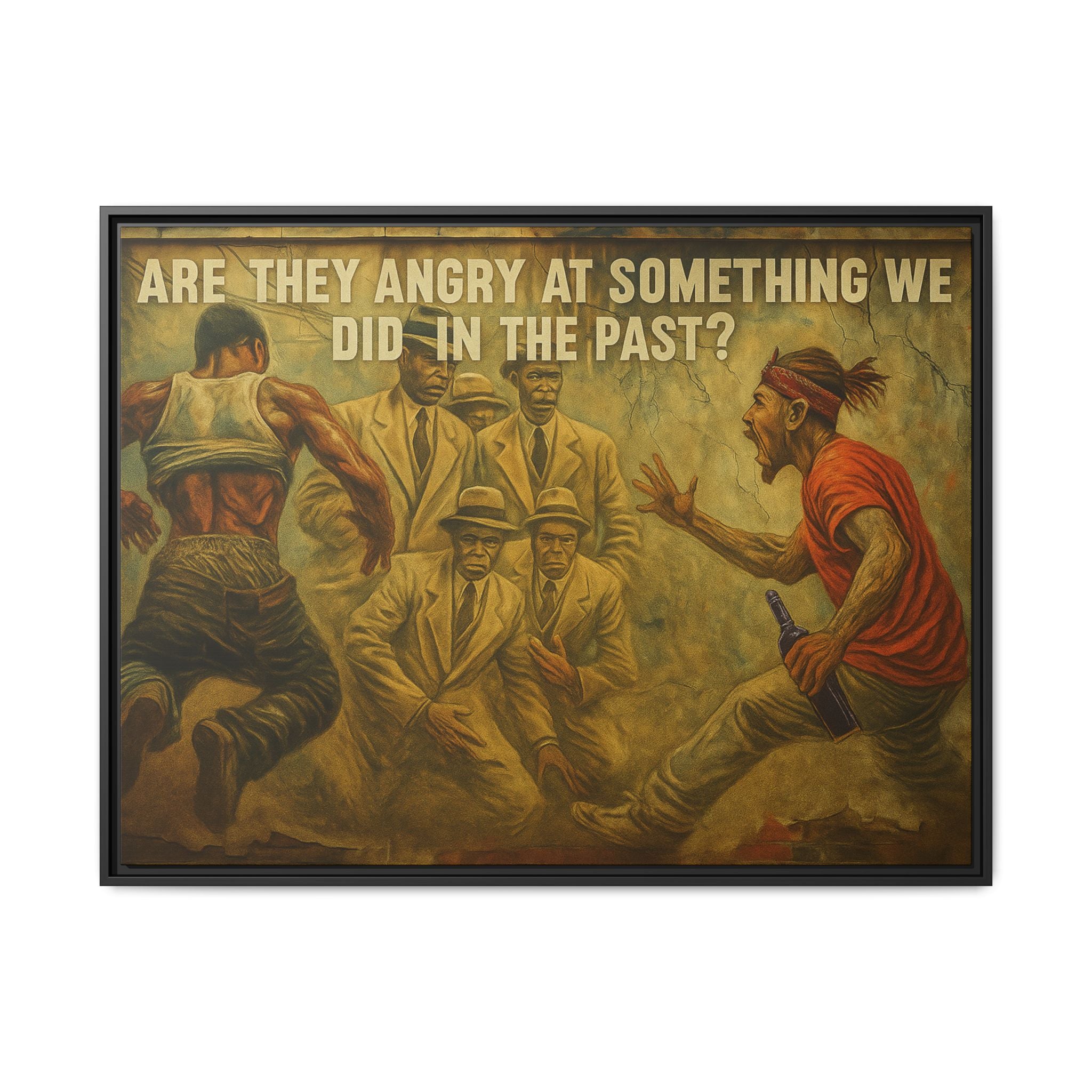 Framed Art Print: Thought-Provoking Vintage Style Wall Decor, Home Office Inspiration, Thoughtful Gift for Art Lovers