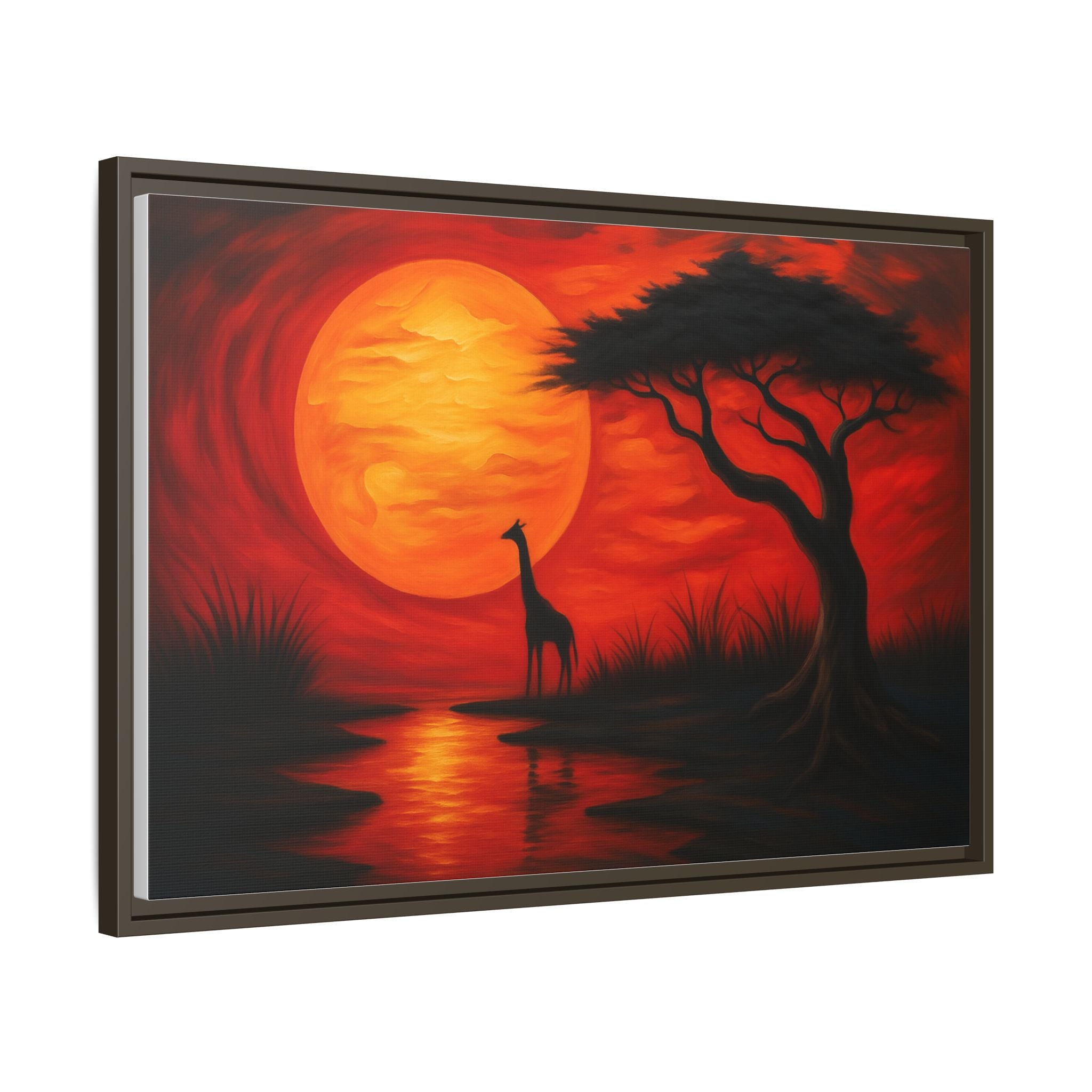 Giraffe Savanna Sunset